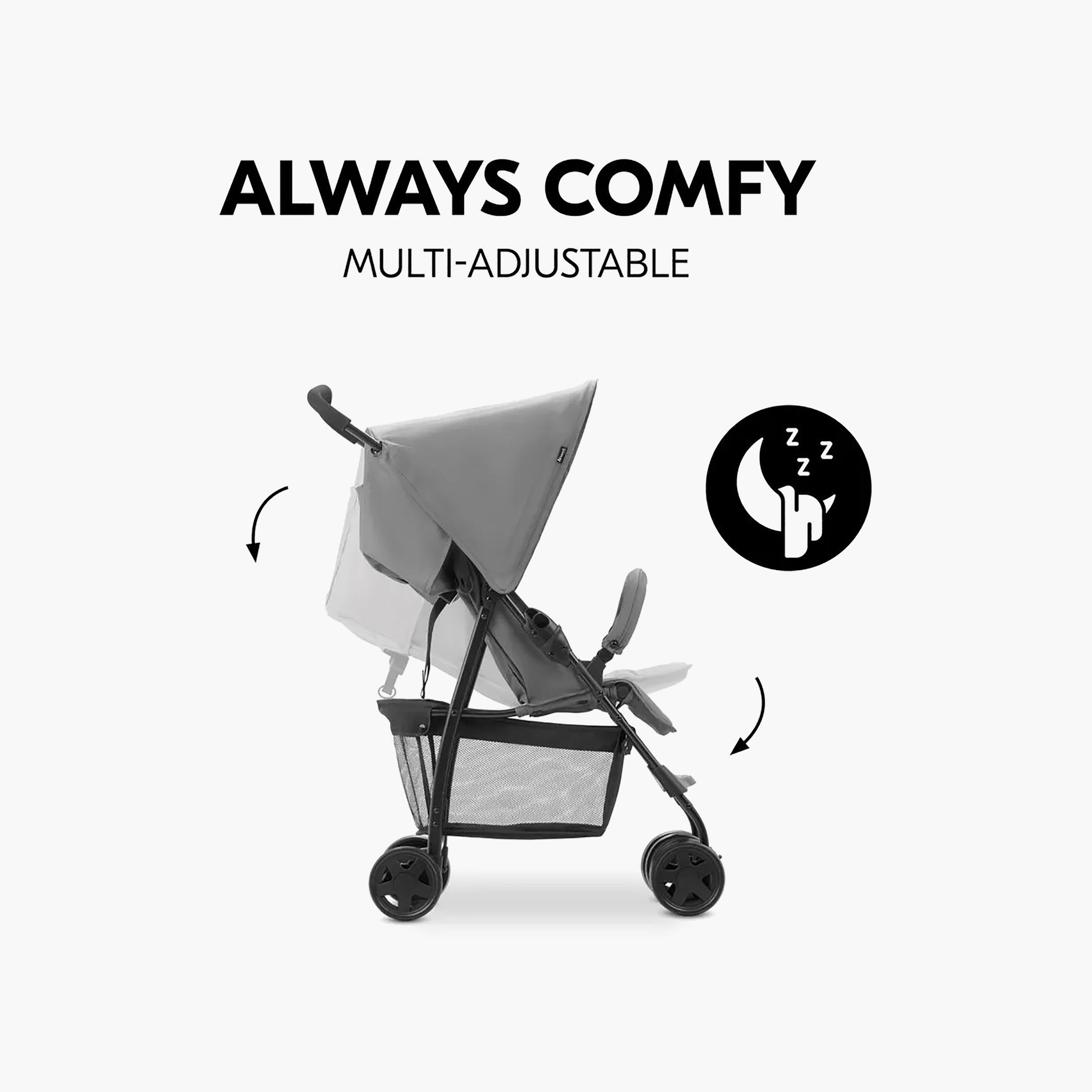 Hauck Compact Foldable Strollers with Adjustable Reclining Seat & Canopy-baby-gear-strollersandprams-strollers-image-6