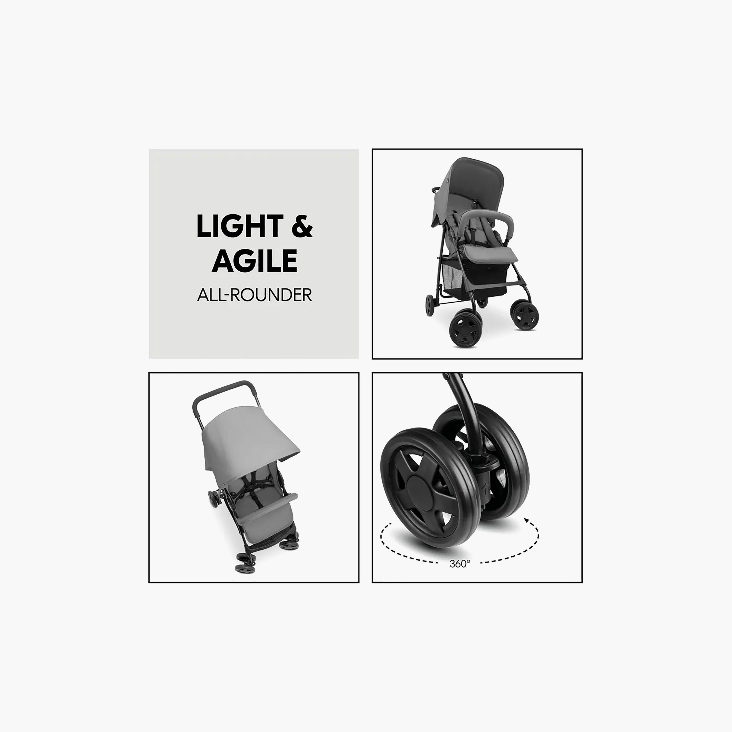 Hauck Compact Foldable Strollers with Adjustable Reclining Seat & Canopy-baby-gear-strollersandprams-strollers-image-7