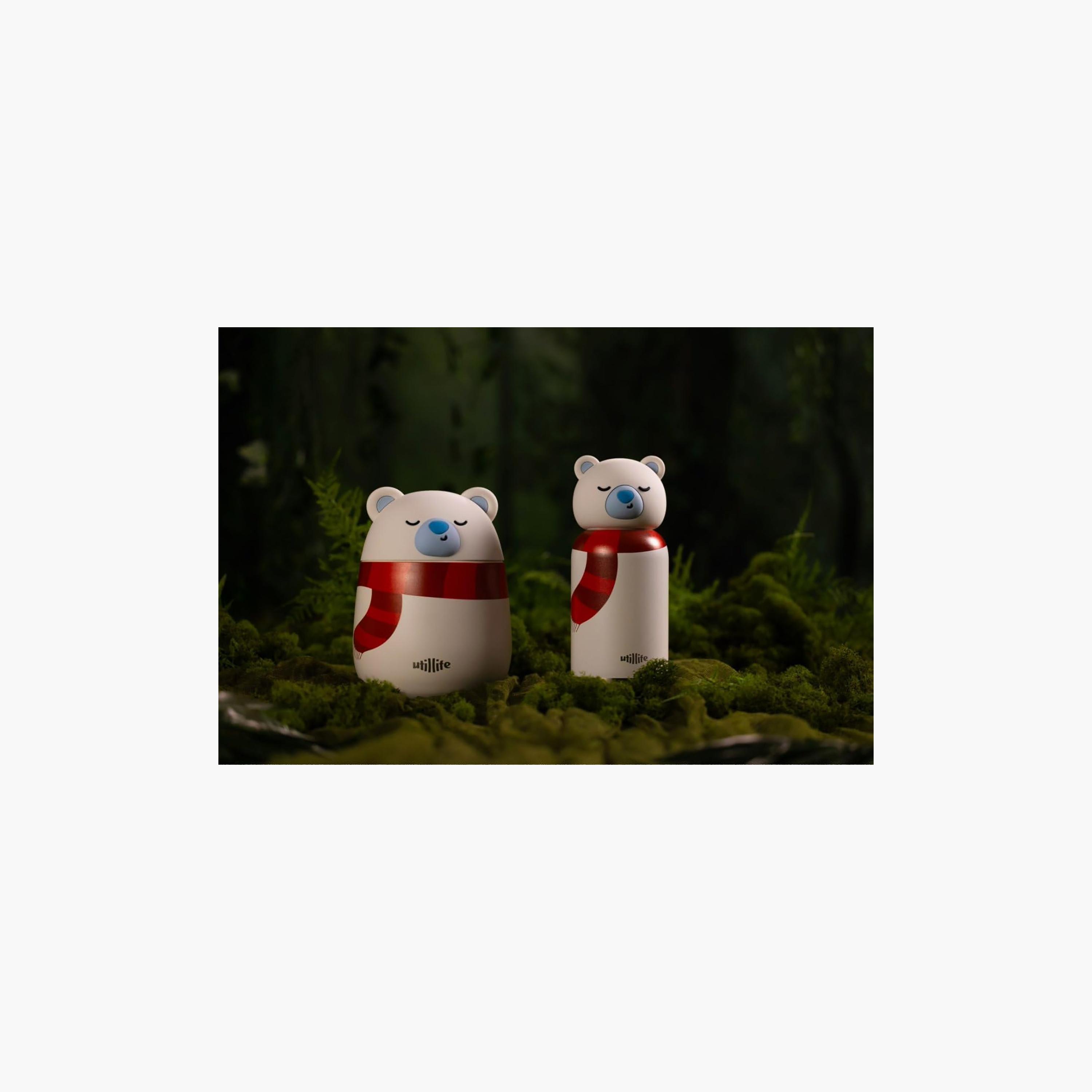 Utilife Zoofiesta Hot & Cold BPA Free Insulated Water Bottle - Polar Bear-school-waterbottles-image-5