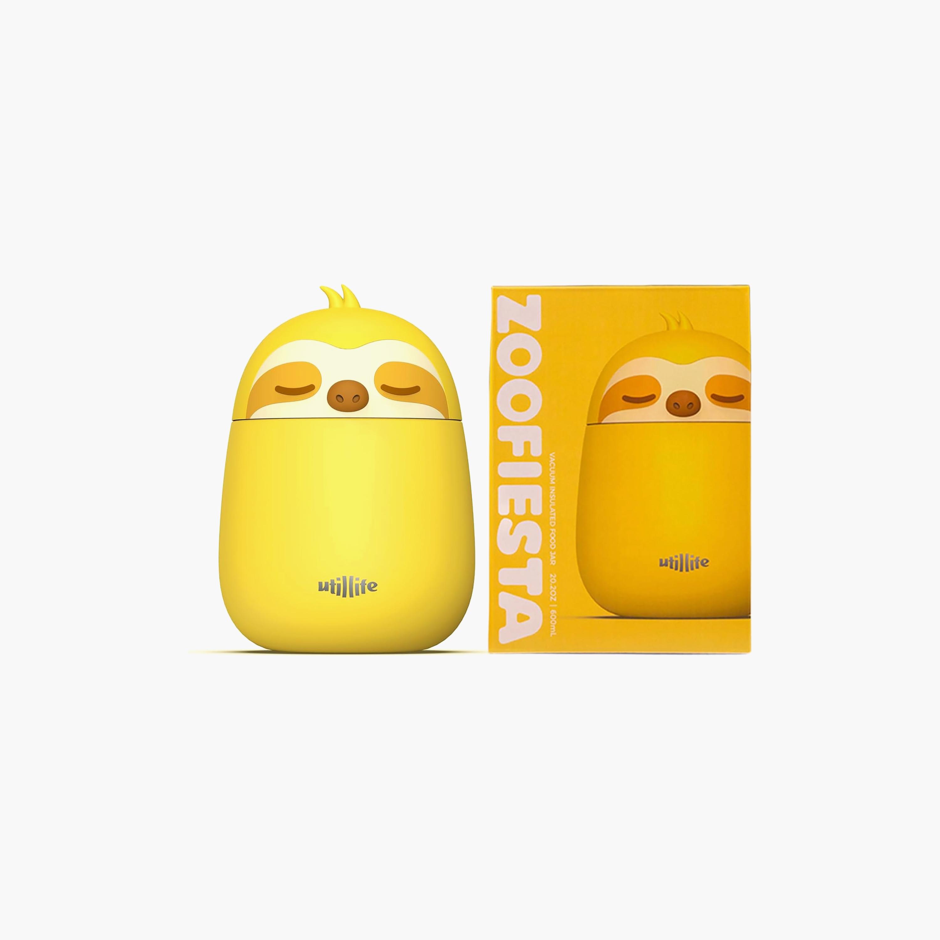 وعاء طعام زوفييستا معزول لحفظ الحرارة والبرودة خالي من BPA بتصميم (الكسلان) من يوتيلايف-baby-feeding-mealtimeessentials-image-2