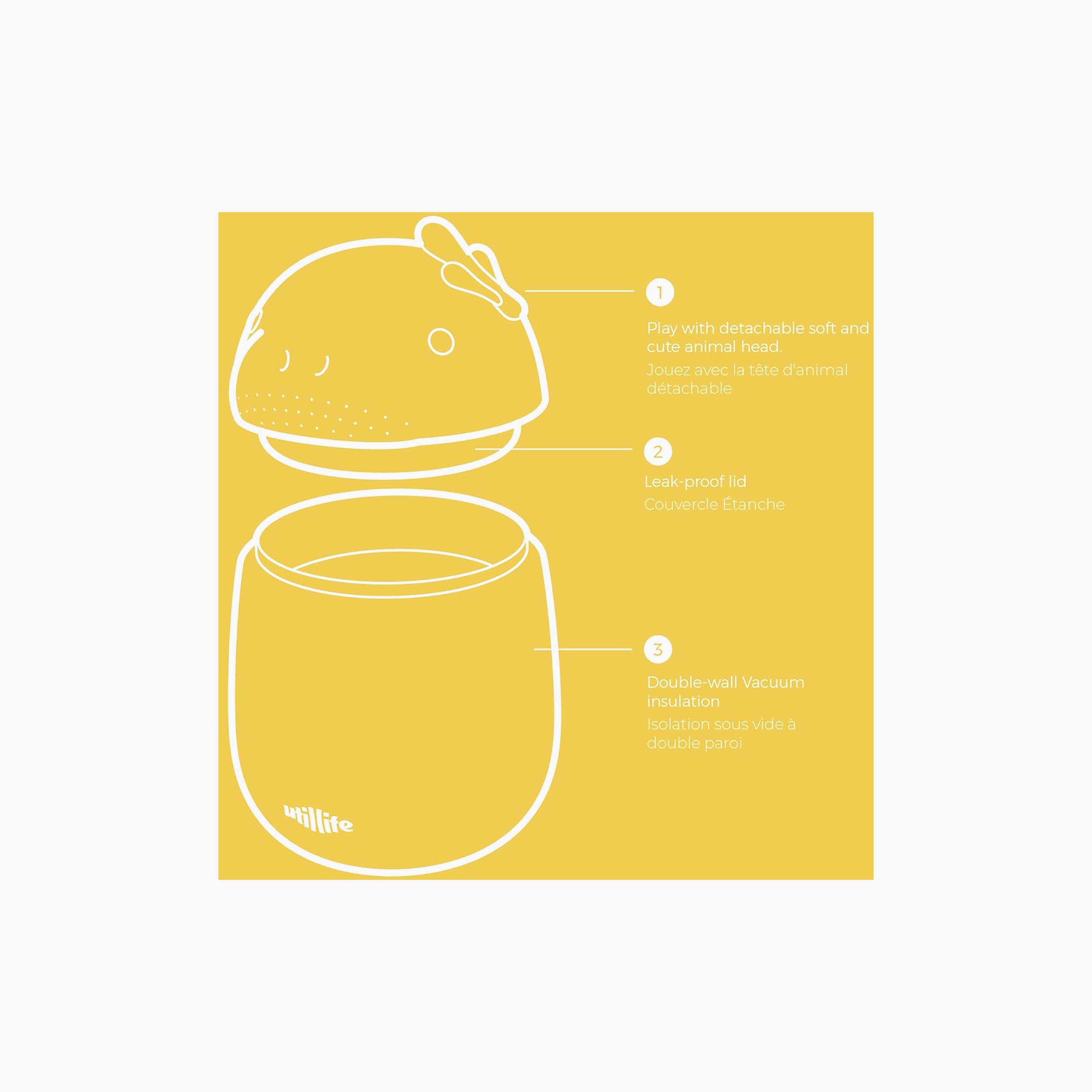 وعاء طعام زوفييستا معزول لحفظ الحرارة والبرودة خالي من BPA بتصميم (الأطوم) من يوتيلايف-baby-feeding-mealtimeessentials-image-5