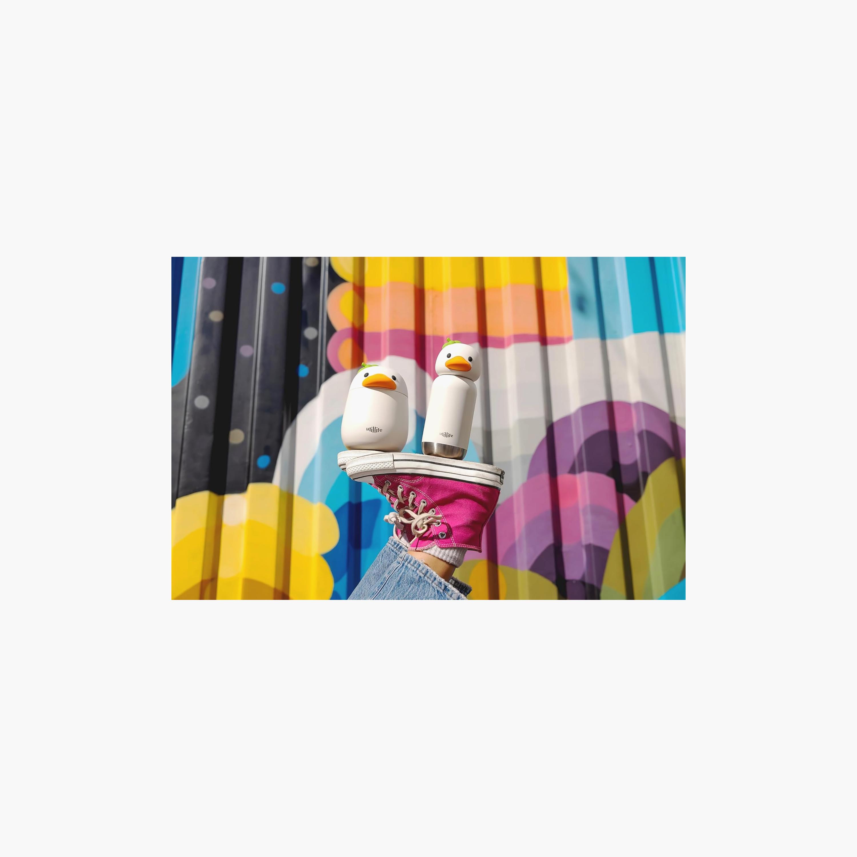 وعاء طعام زوفييستا معزول لحفظ الحرارة والبرودة خالي من BPA بتصميم (البطة) من يوتيلايف-baby-feeding-mealtimeessentials-image-3