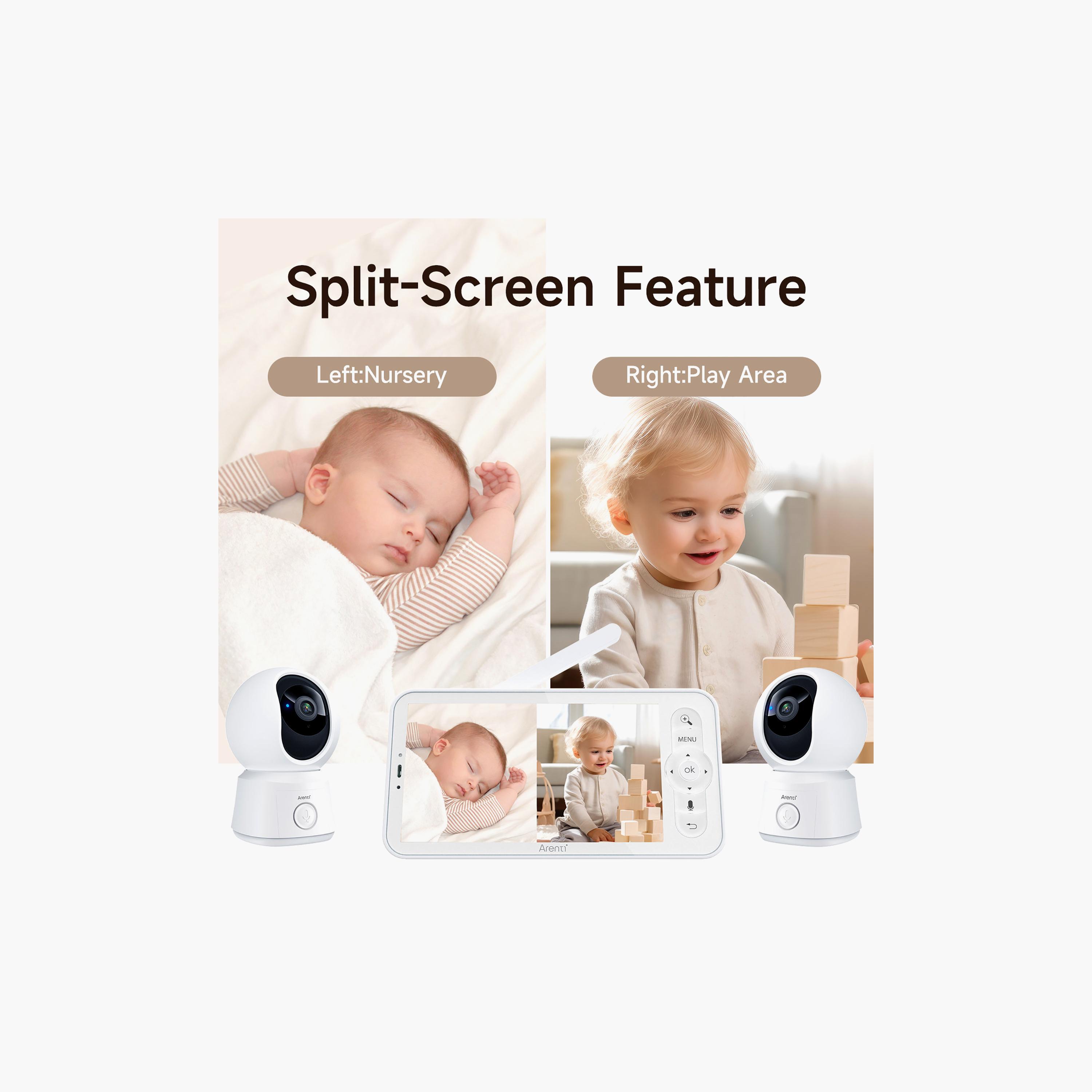 Arenti LCD Screen Baby Monitor with 2MP Smart Wi-Fi 1080P Night Vision Dual Camera-baby-healthandsafety-babymonitors-image-5