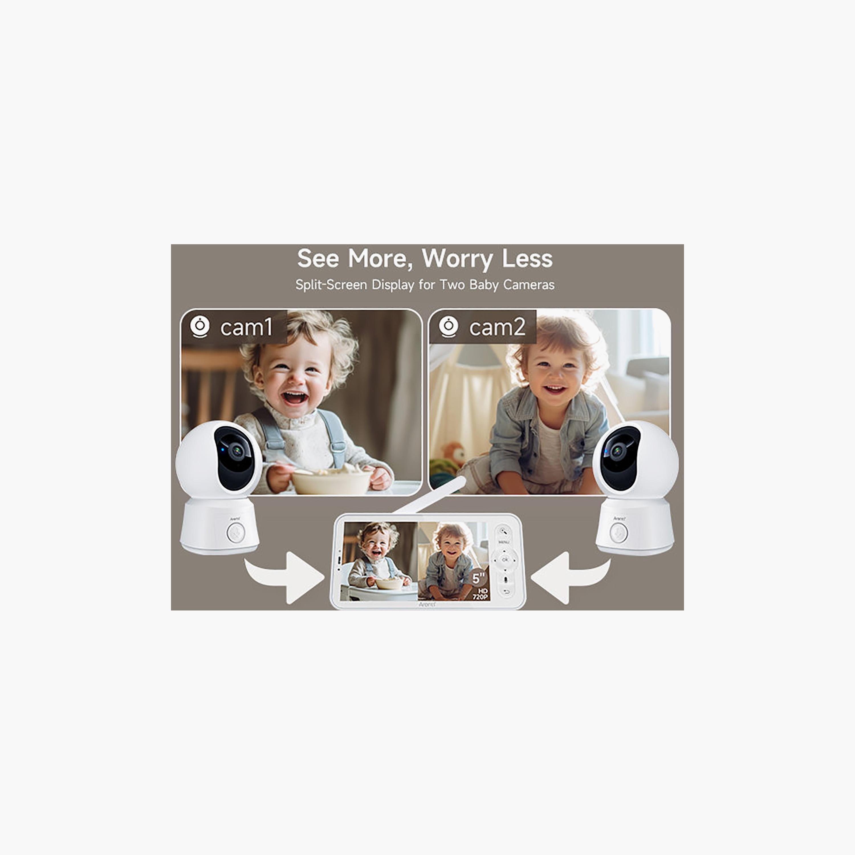 Arenti LCD Screen Baby Monitor with 2MP Smart Wi-Fi 1080P Night Vision Dual Camera-baby-healthandsafety-babymonitors-image-9