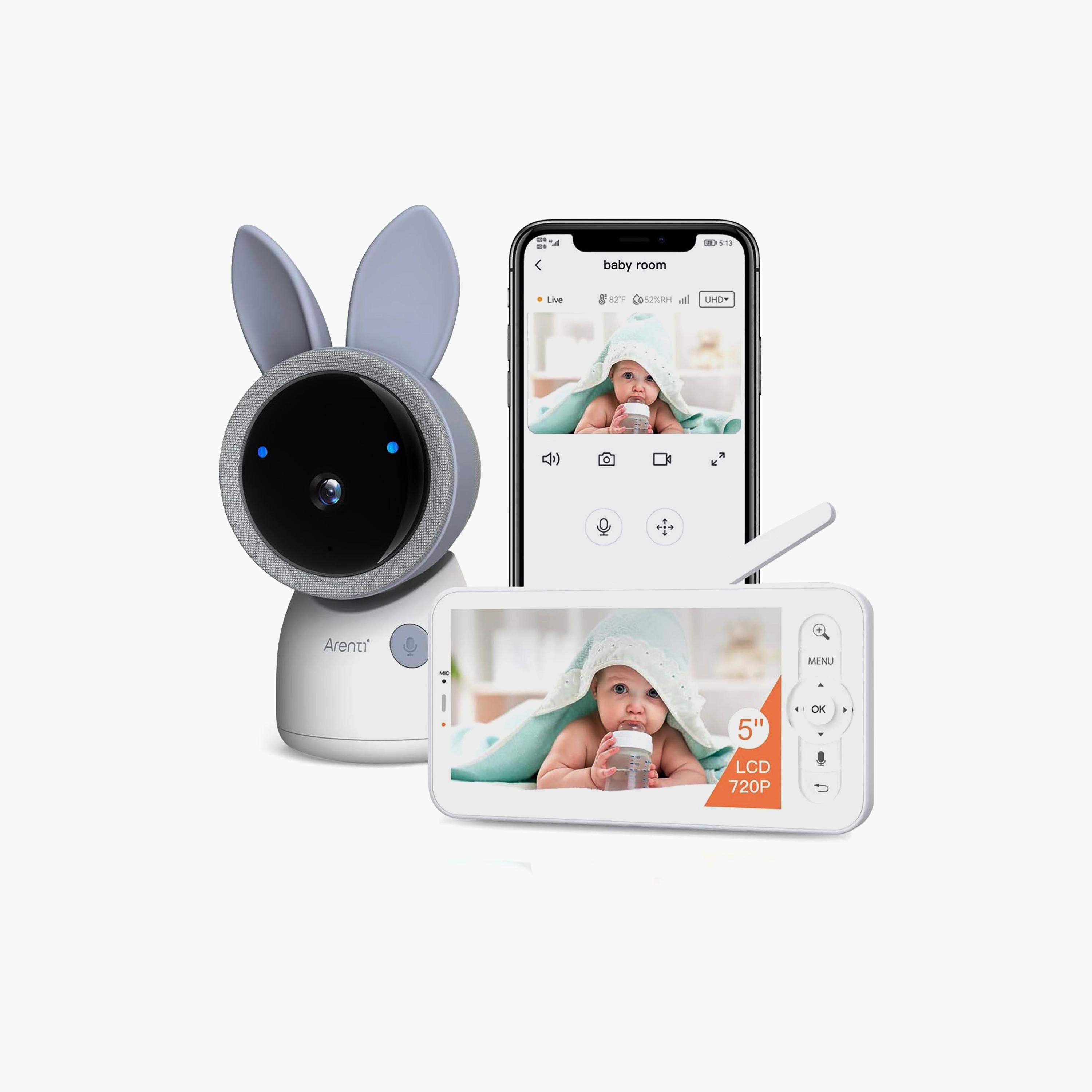 Arenti LCD Screen Baby Monitor with 4MP Smart Wi-Fi 2K Night Vision Camera-baby-healthandsafety-babymonitors-image-1
