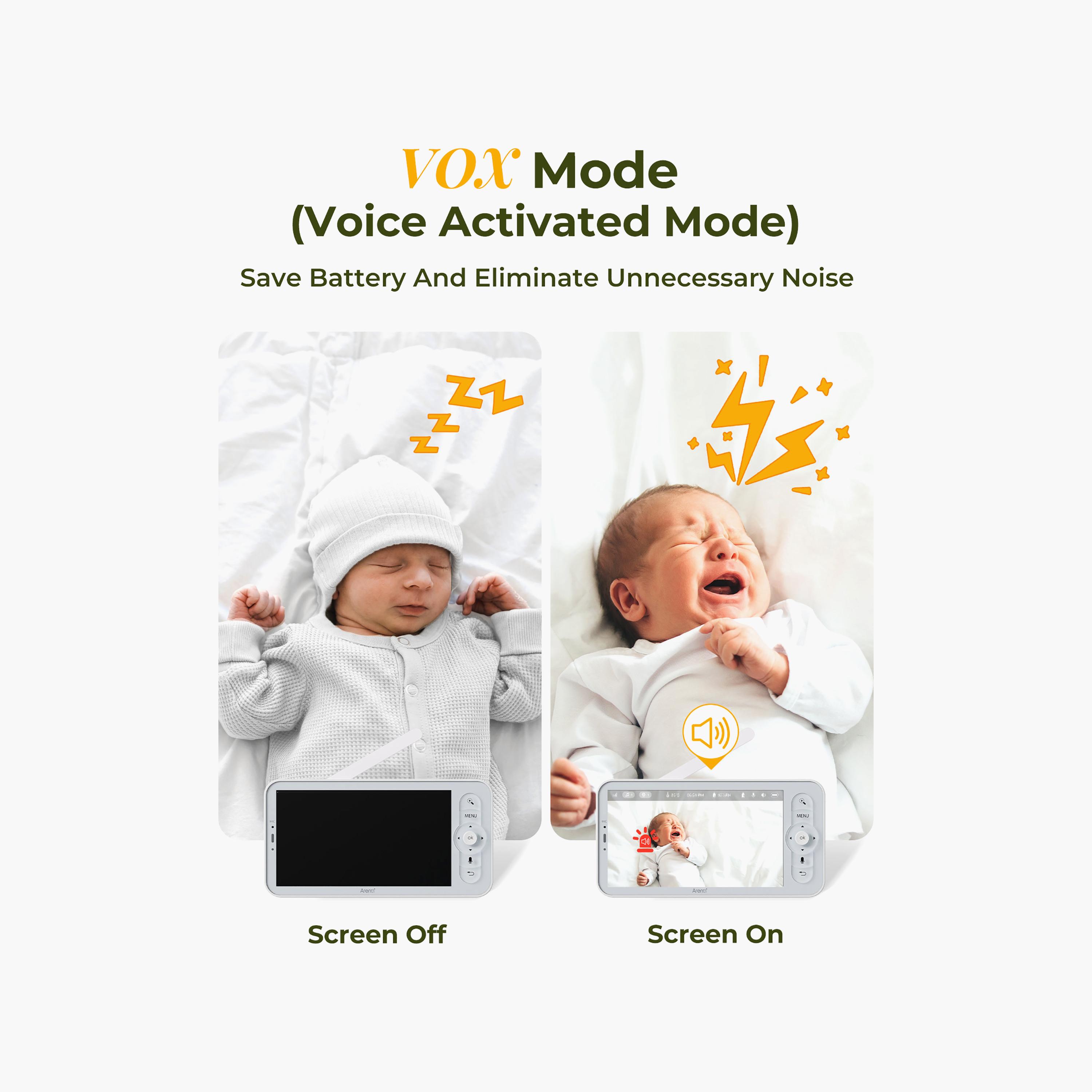 Arenti LCD Screen Baby Monitor with 4MP Smart Wi-Fi 2K Night Vision Camera-baby-healthandsafety-babymonitors-image-2