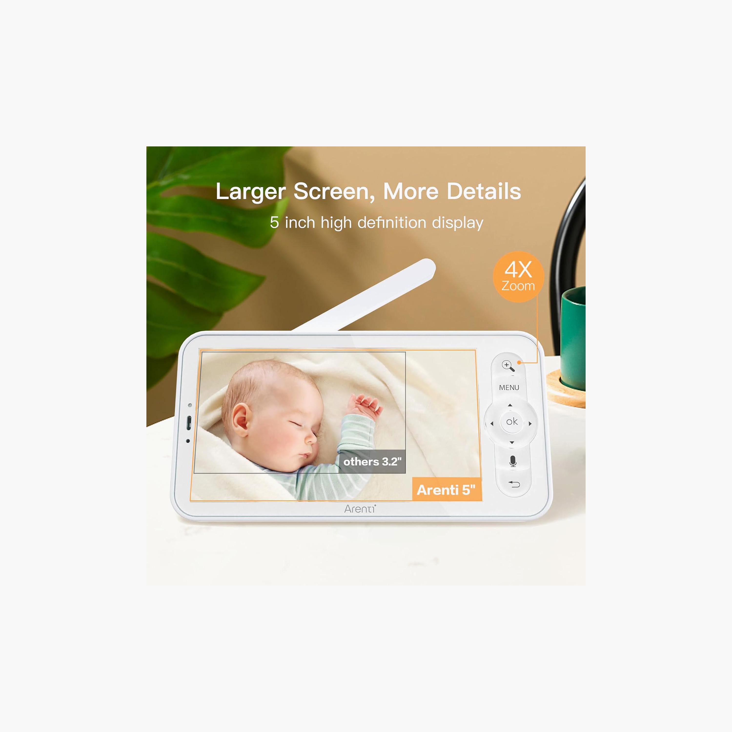 Arenti LCD Screen Baby Monitor with 4MP Smart Wi-Fi 2K Night Vision Camera-baby-healthandsafety-babymonitors-image-5