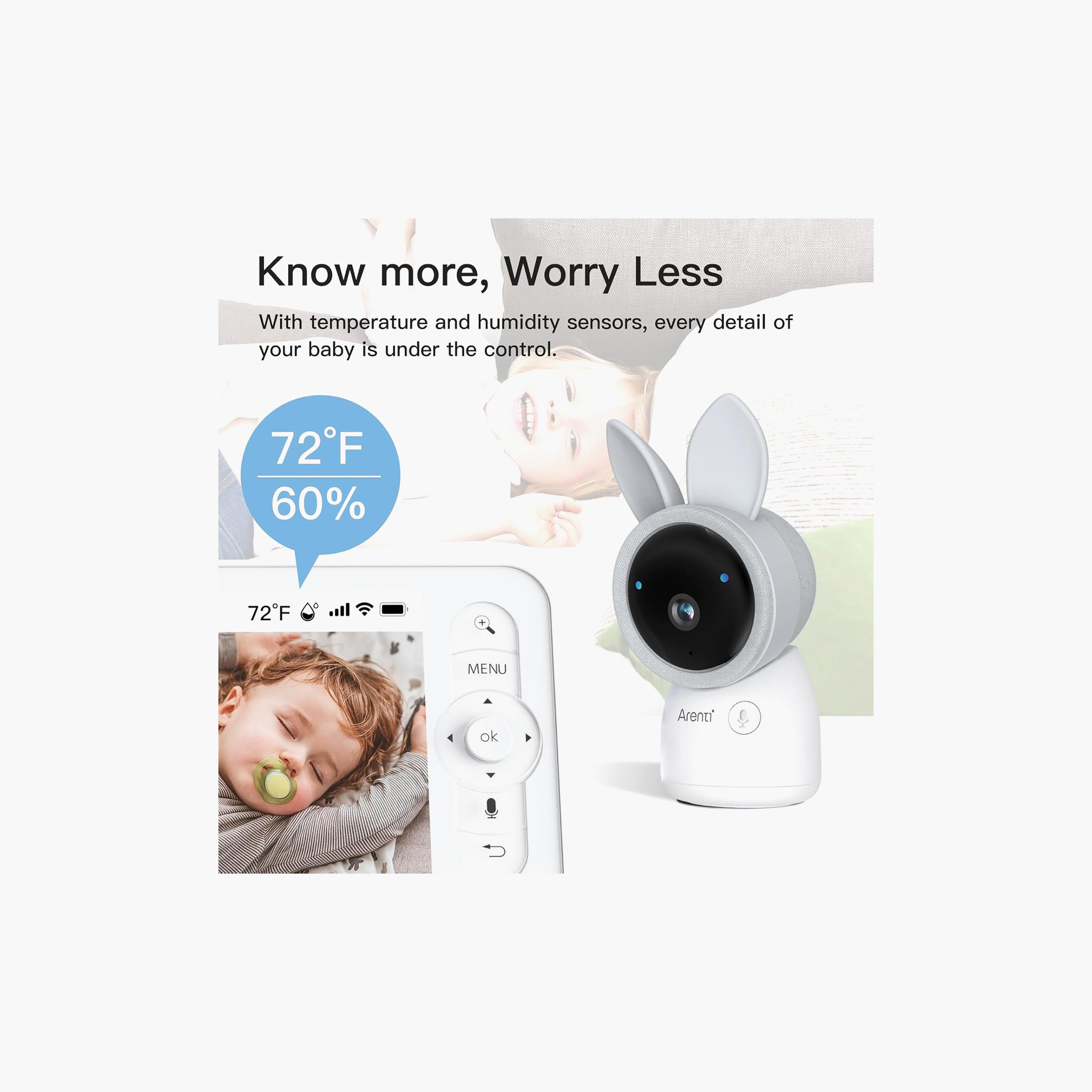 Arenti LCD Screen Baby Monitor with 4MP Smart Wi-Fi 2K Night Vision Camera-baby-healthandsafety-babymonitors-image-6