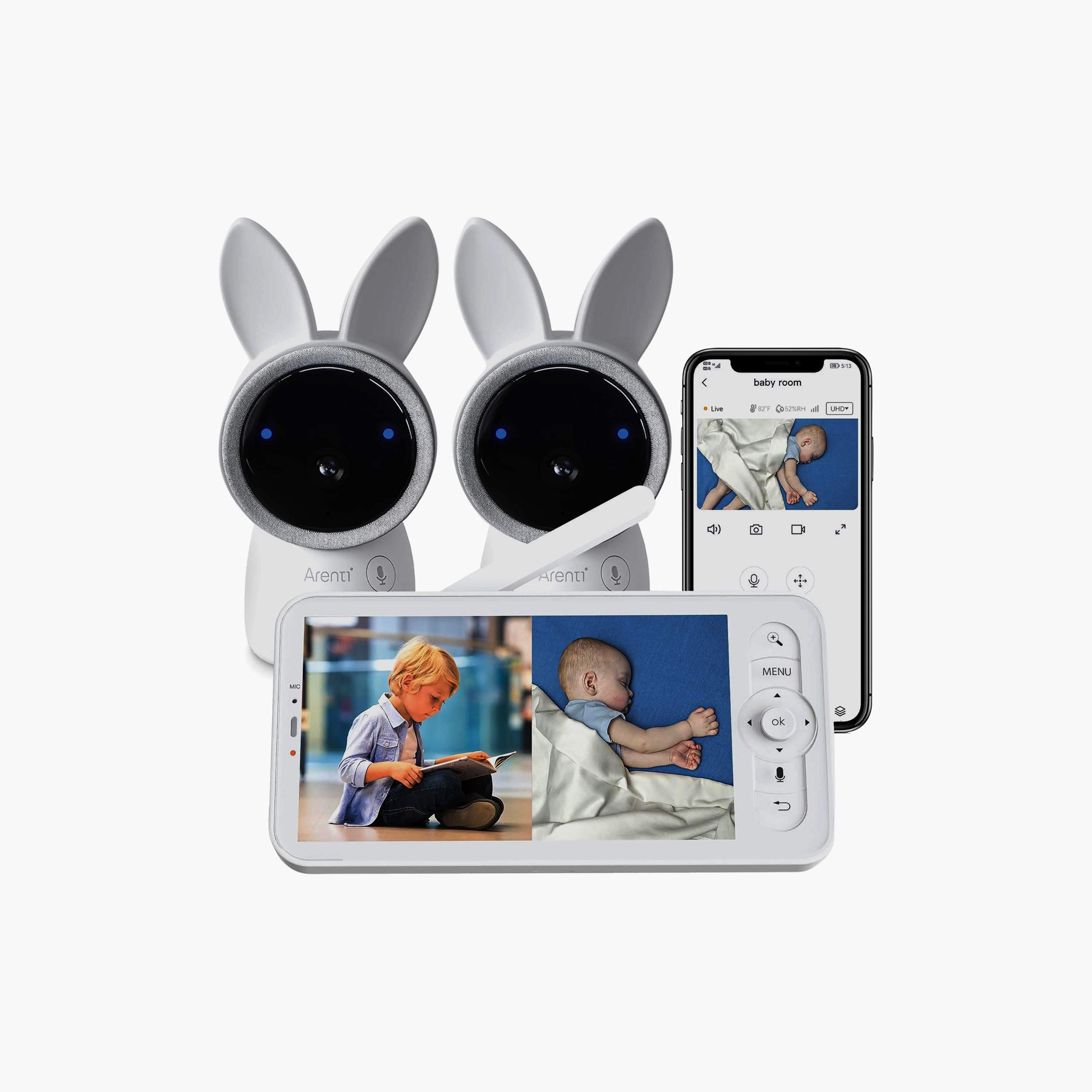 Arenti LCD Screen Baby Monitor with 4MP Smart Wi-Fi 2K Night Vision Dual Camera-baby-healthandsafety-babymonitors-image-1