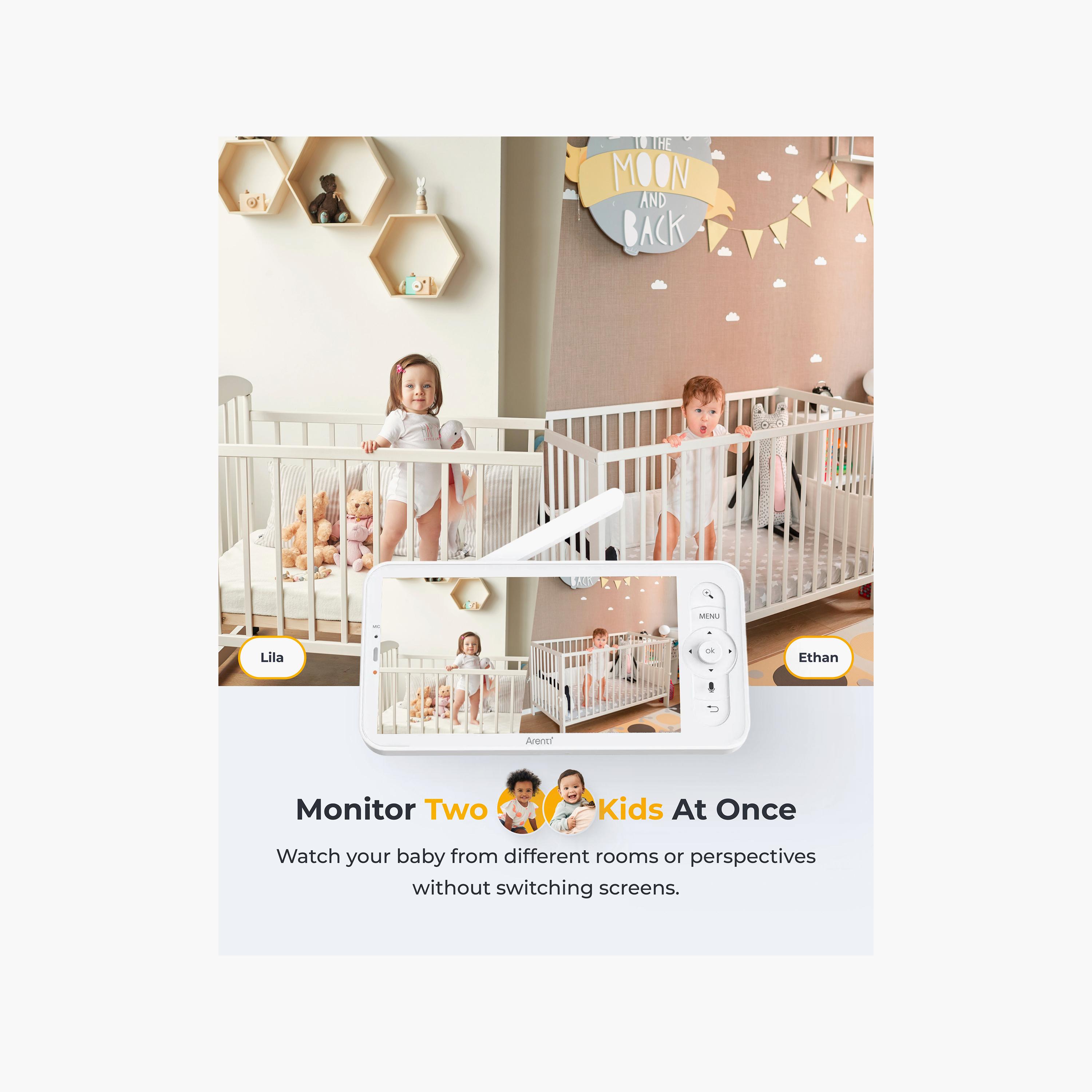 Arenti LCD Screen Baby Monitor with 4MP Smart Wi-Fi 2K Night Vision Dual Camera-baby-healthandsafety-babymonitors-image-12