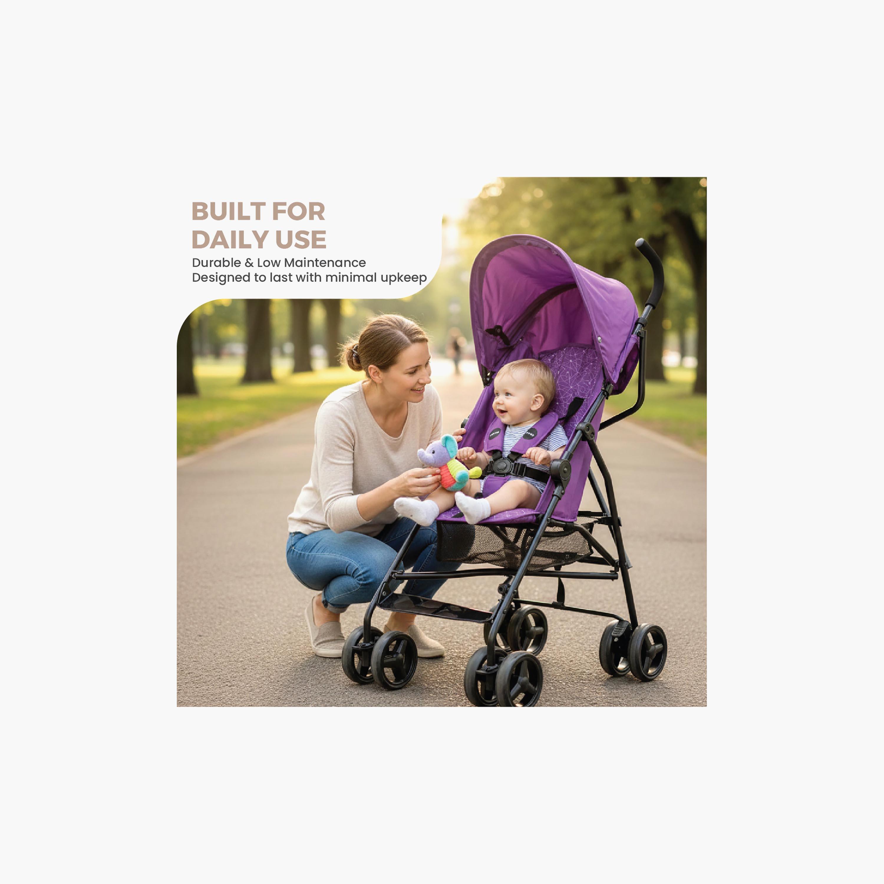 Nurtur Easy Foldable Canopy Leo Travel Lightweight Stroller Pro-baby-gear-strollersandprams-strollers-image-12