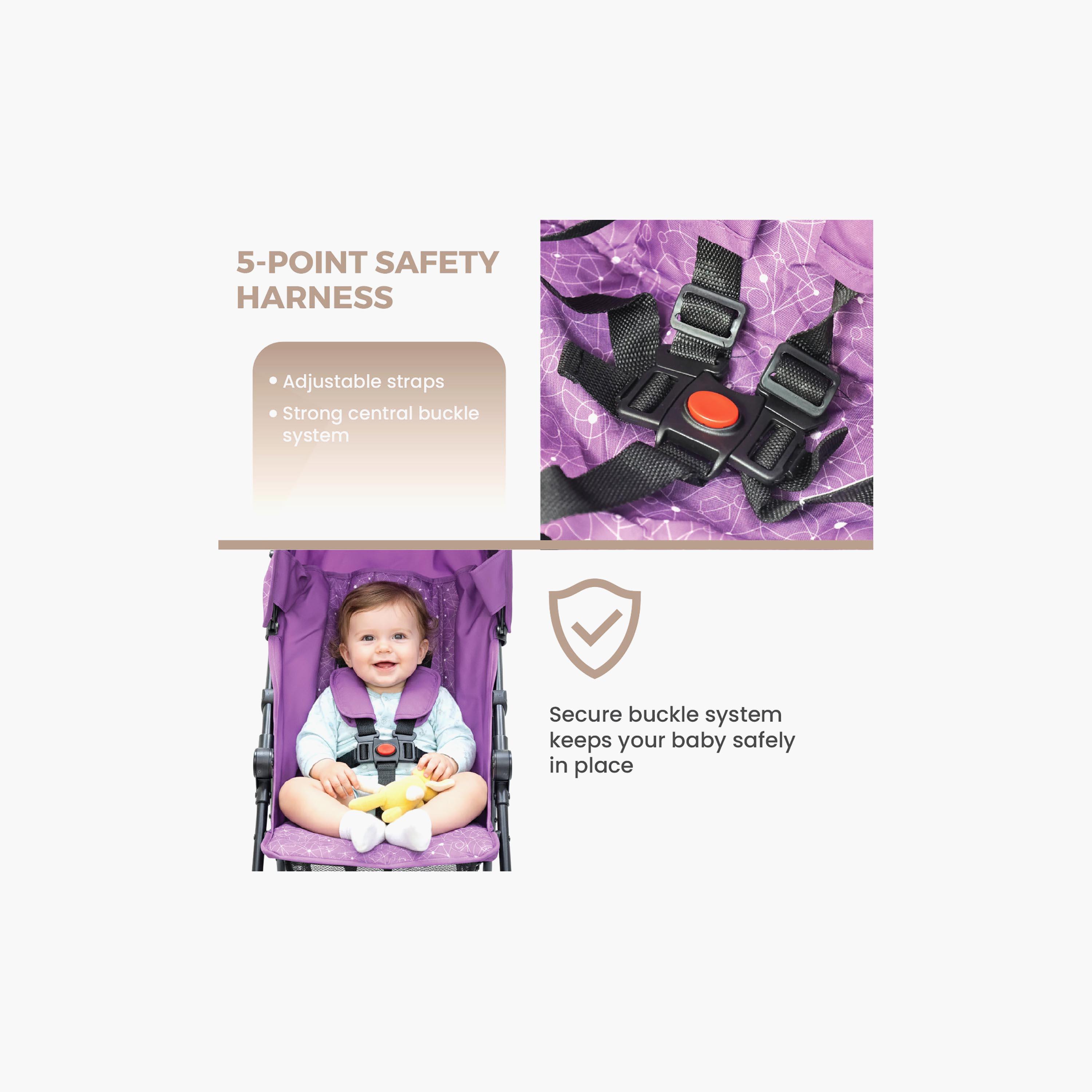 Nurtur Easy Foldable Canopy Leo Travel Lightweight Stroller Pro-baby-gear-strollersandprams-strollers-image-20