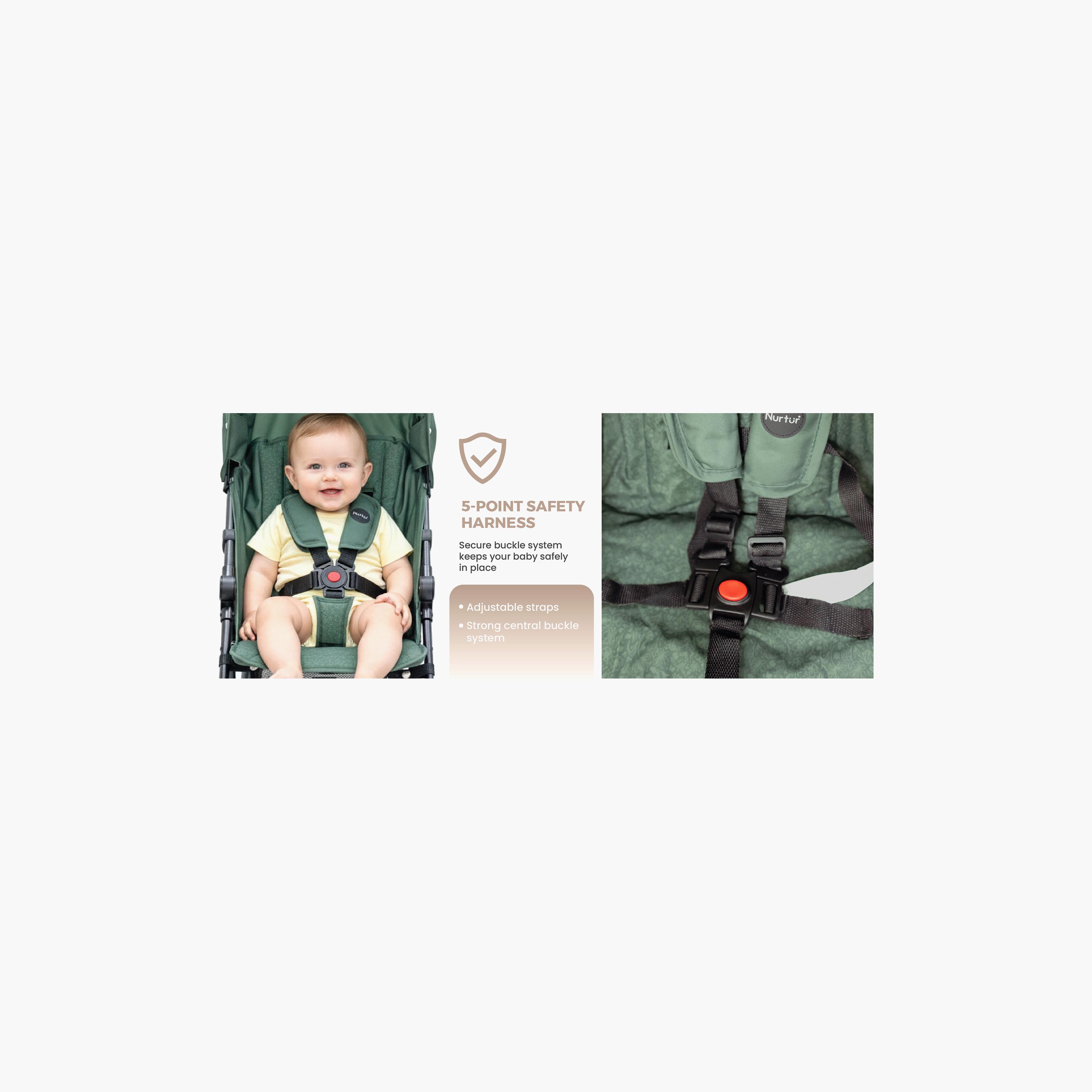 Nurtur Easy Foldable Canopy Leo Travel Lightweight Stroller Pro-baby-gear-strollersandprams-strollers-image-14