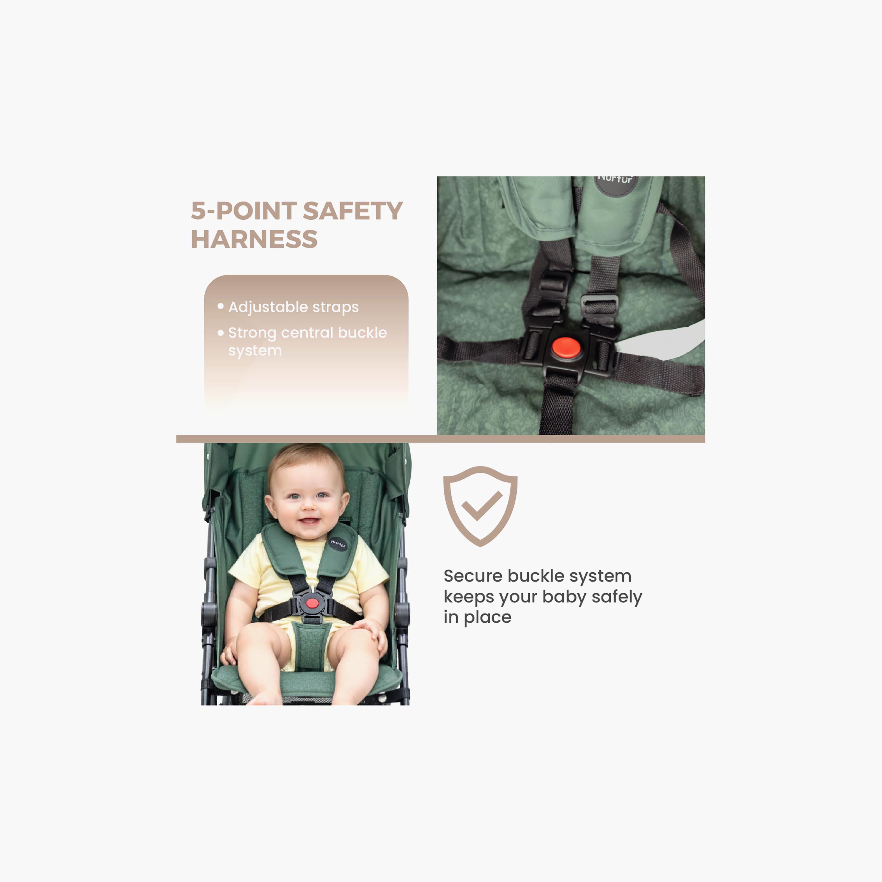 Nurtur Easy Foldable Canopy Leo Travel Lightweight Stroller Pro-baby-gear-strollersandprams-strollers-image-20
