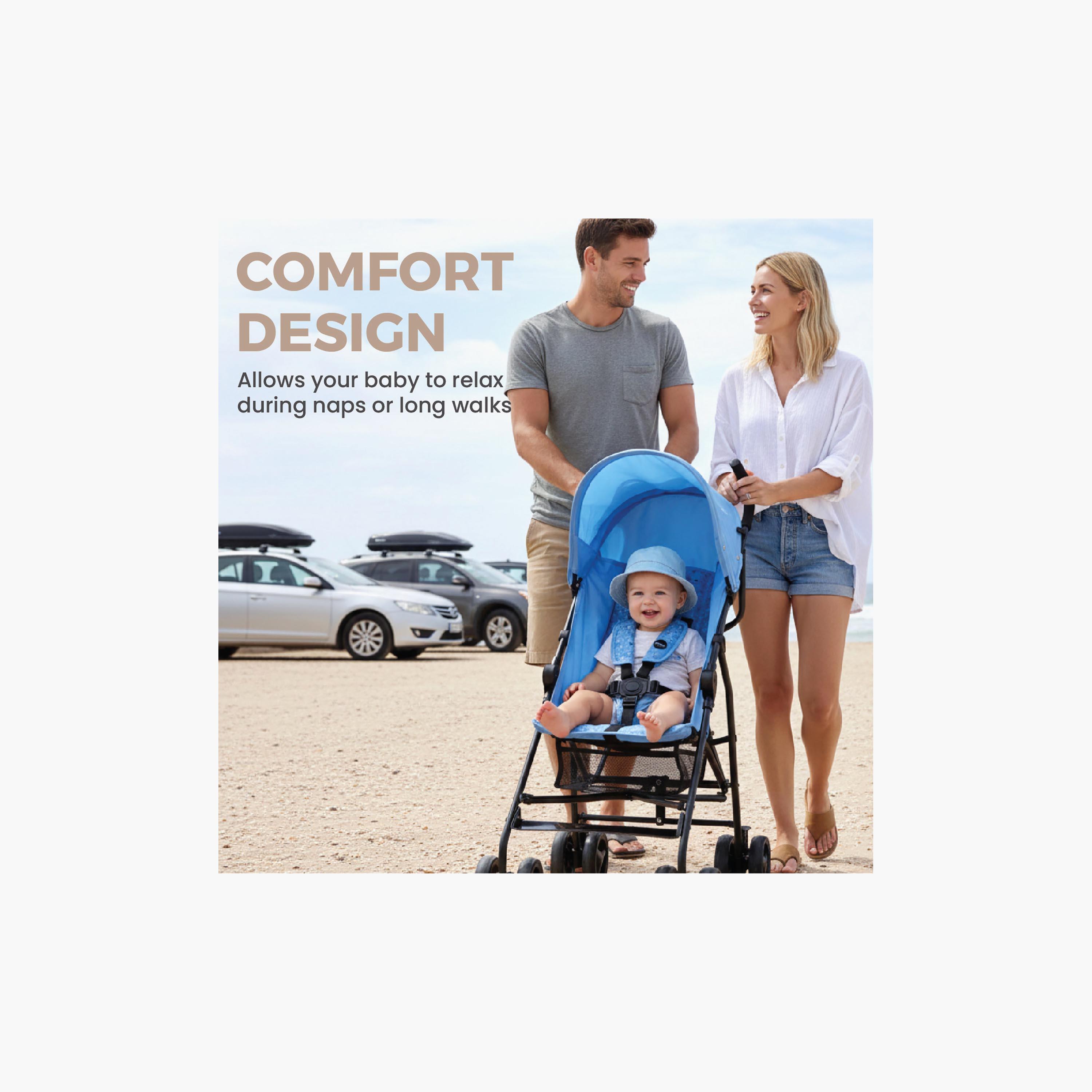 Nurtur Easy Foldable Canopy Leo Travel Lightweight Stroller Pro-baby-gear-strollersandprams-strollers-image-18
