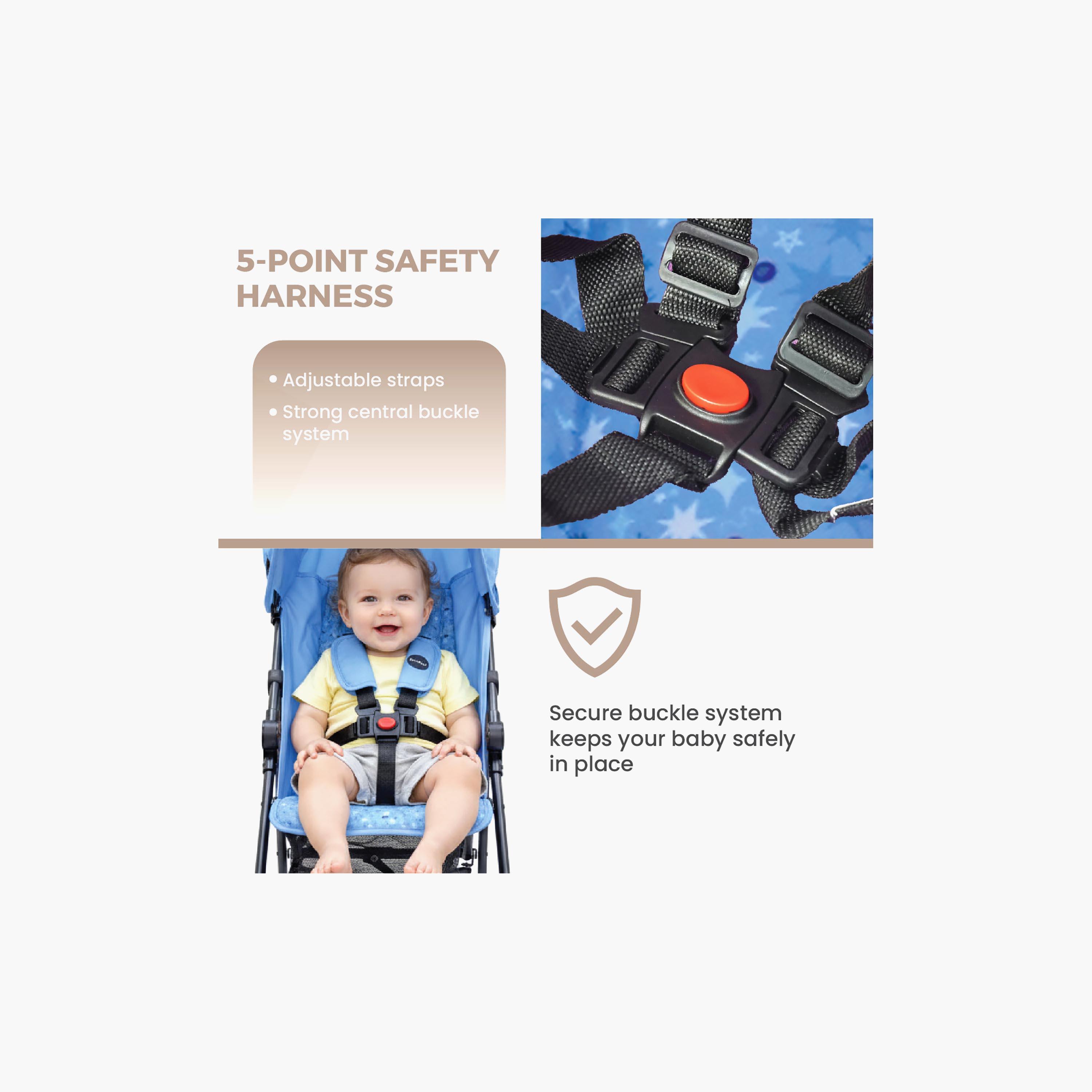 Nurtur Easy Foldable Canopy Leo Travel Lightweight Stroller Pro-baby-gear-strollersandprams-strollers-image-20