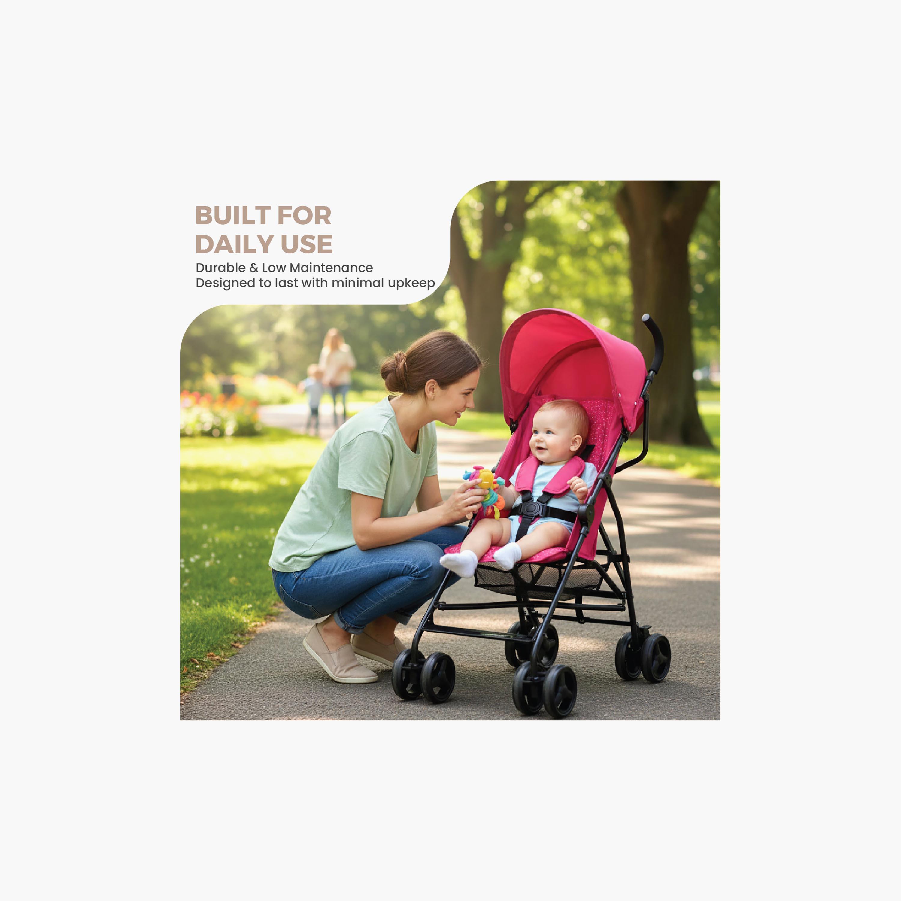 Nurtur Easy Foldable Canopy Leo Travel Lightweight Stroller Pro-baby-gear-strollersandprams-strollers-image-12