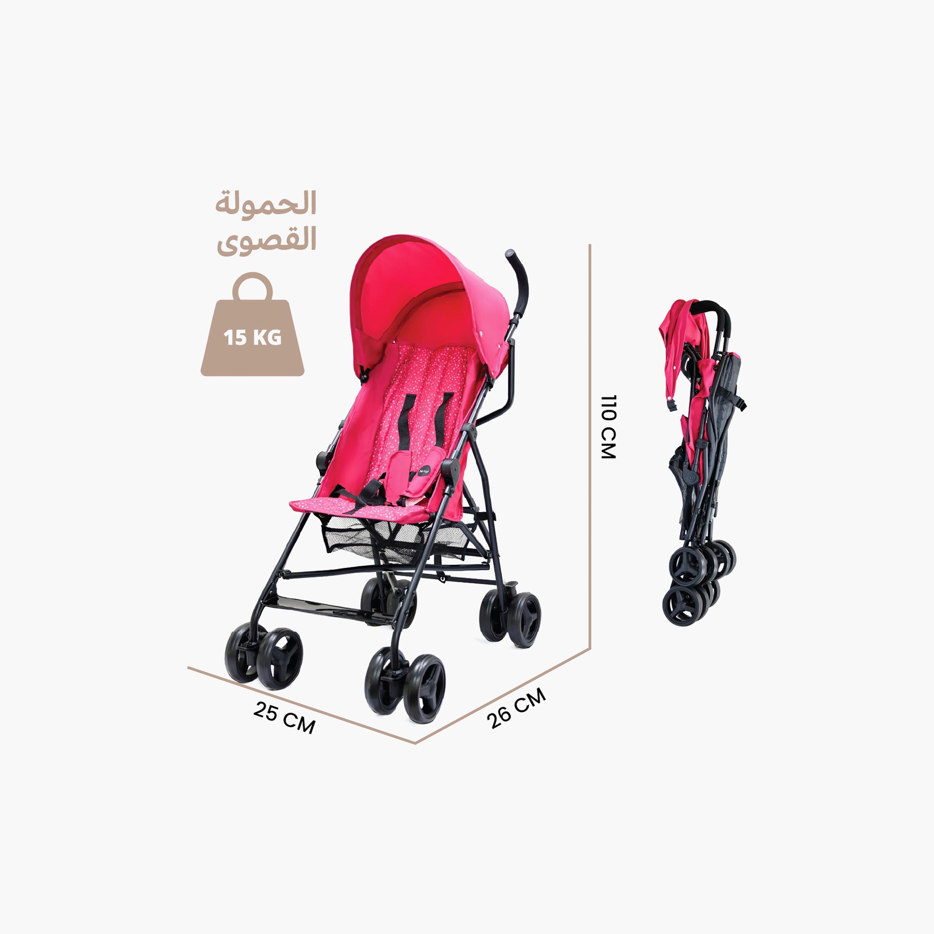 Nurtur Easy Foldable Canopy Leo Travel Lightweight Stroller Pro-baby-gear-strollersandprams-strollers-image-2