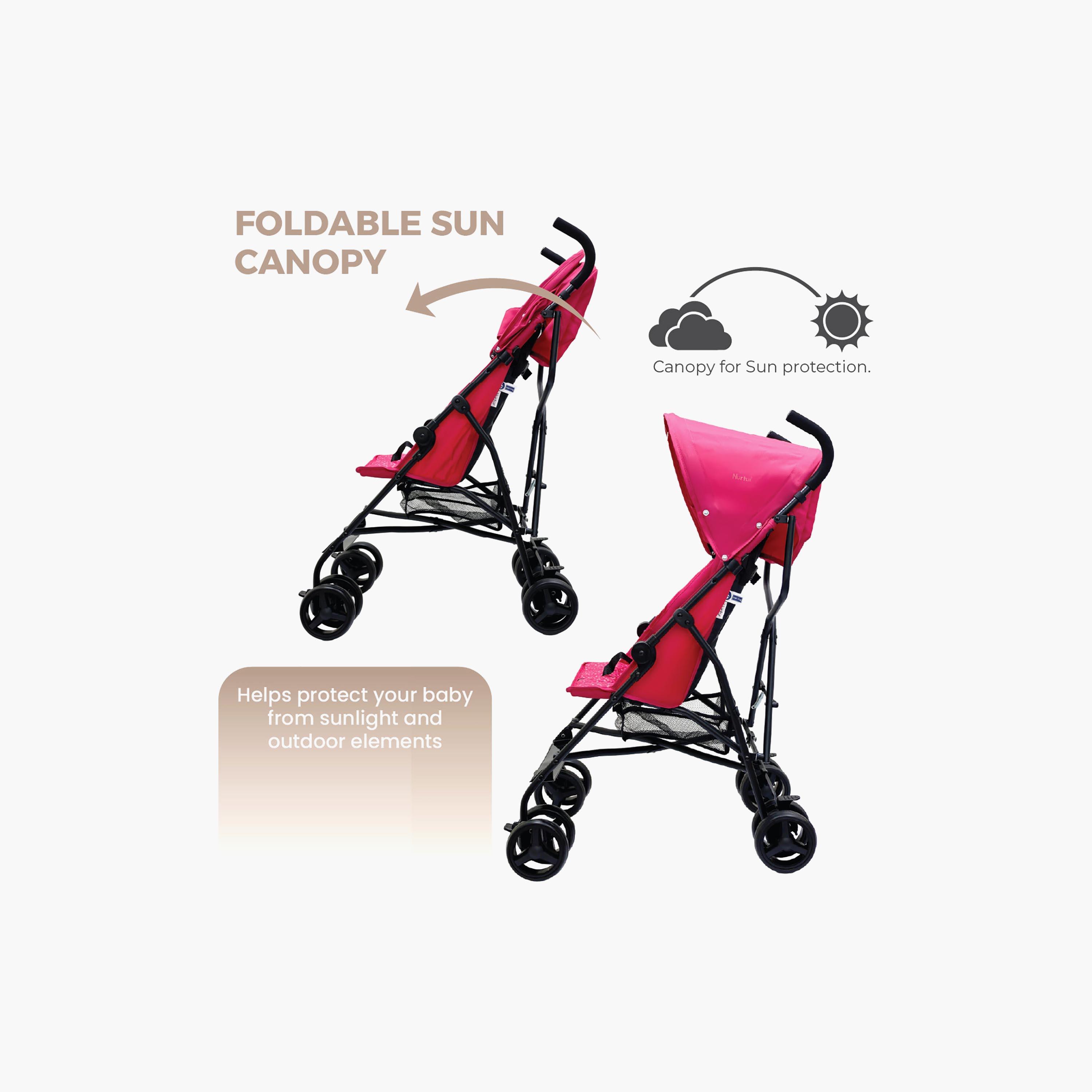 Nurtur Easy Foldable Canopy Leo Travel Lightweight Stroller Pro-baby-gear-strollersandprams-strollers-image-22