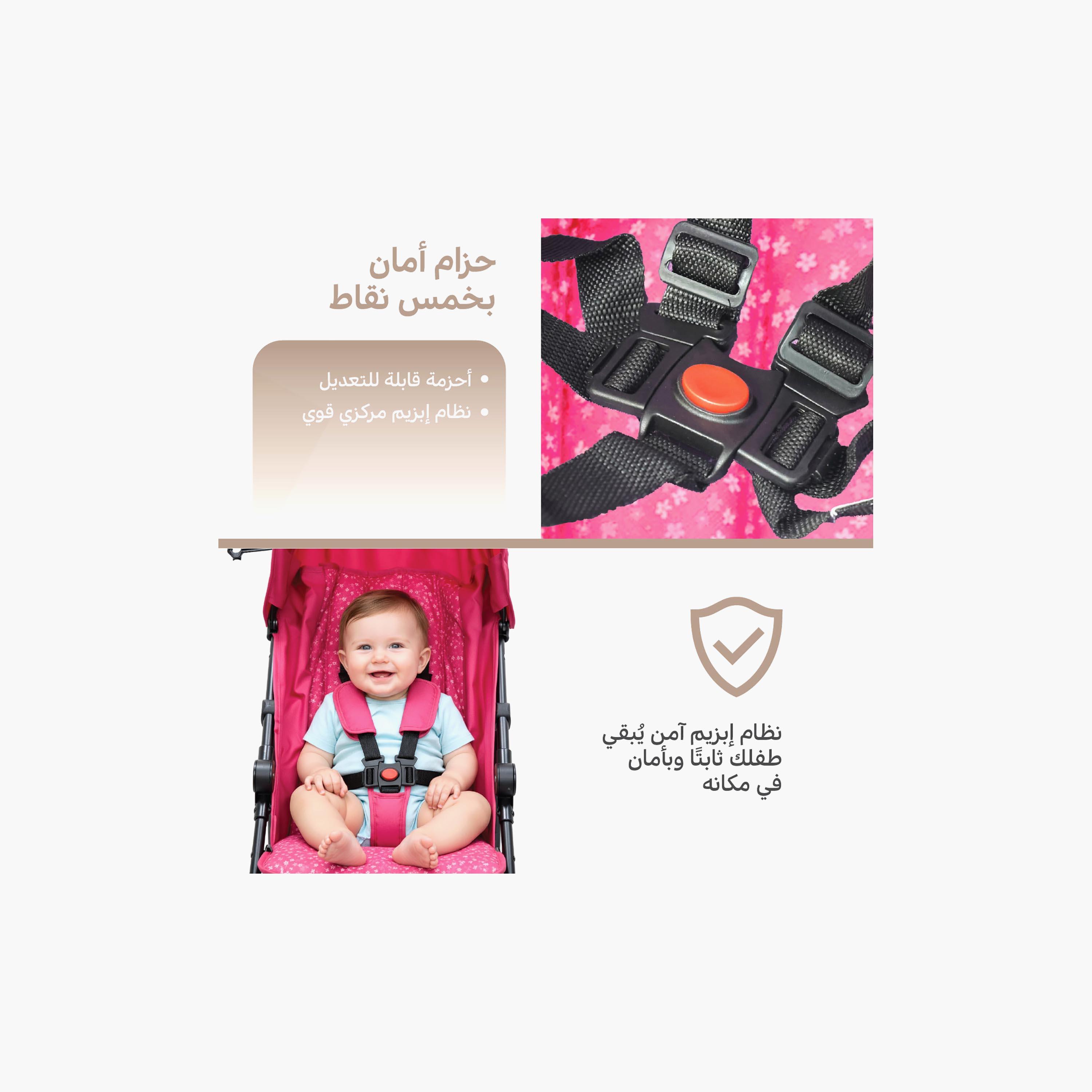 Nurtur Easy Foldable Canopy Leo Travel Lightweight Stroller Pro-baby-gear-strollersandprams-strollers-image-7