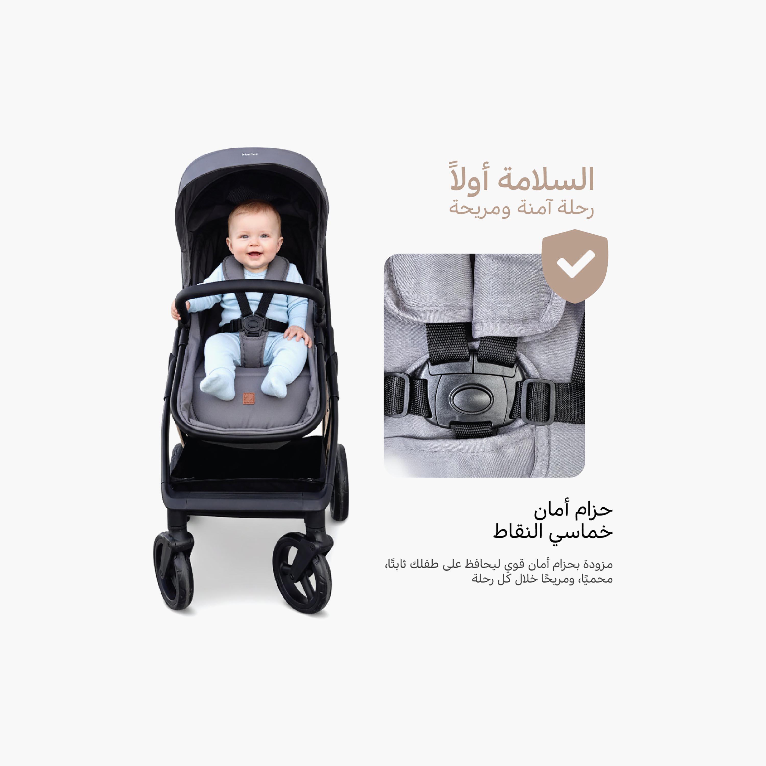 Nurtur 2-In-1 Foldable Pushchair Stroller-baby-gear-strollersandprams-strollers-image-12