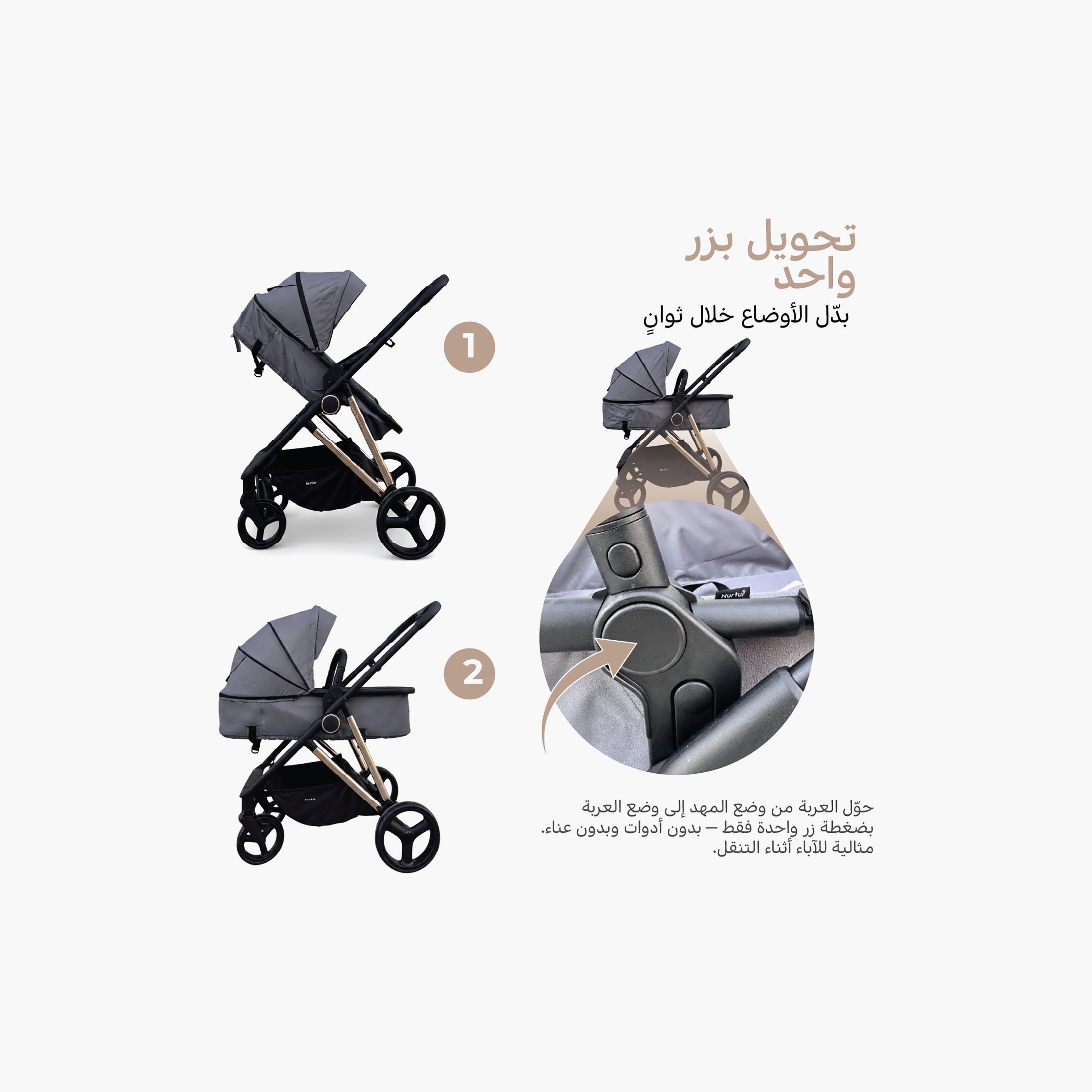 Nurtur 2-In-1 Foldable Pushchair Stroller-baby-gear-strollersandprams-strollers-image-2