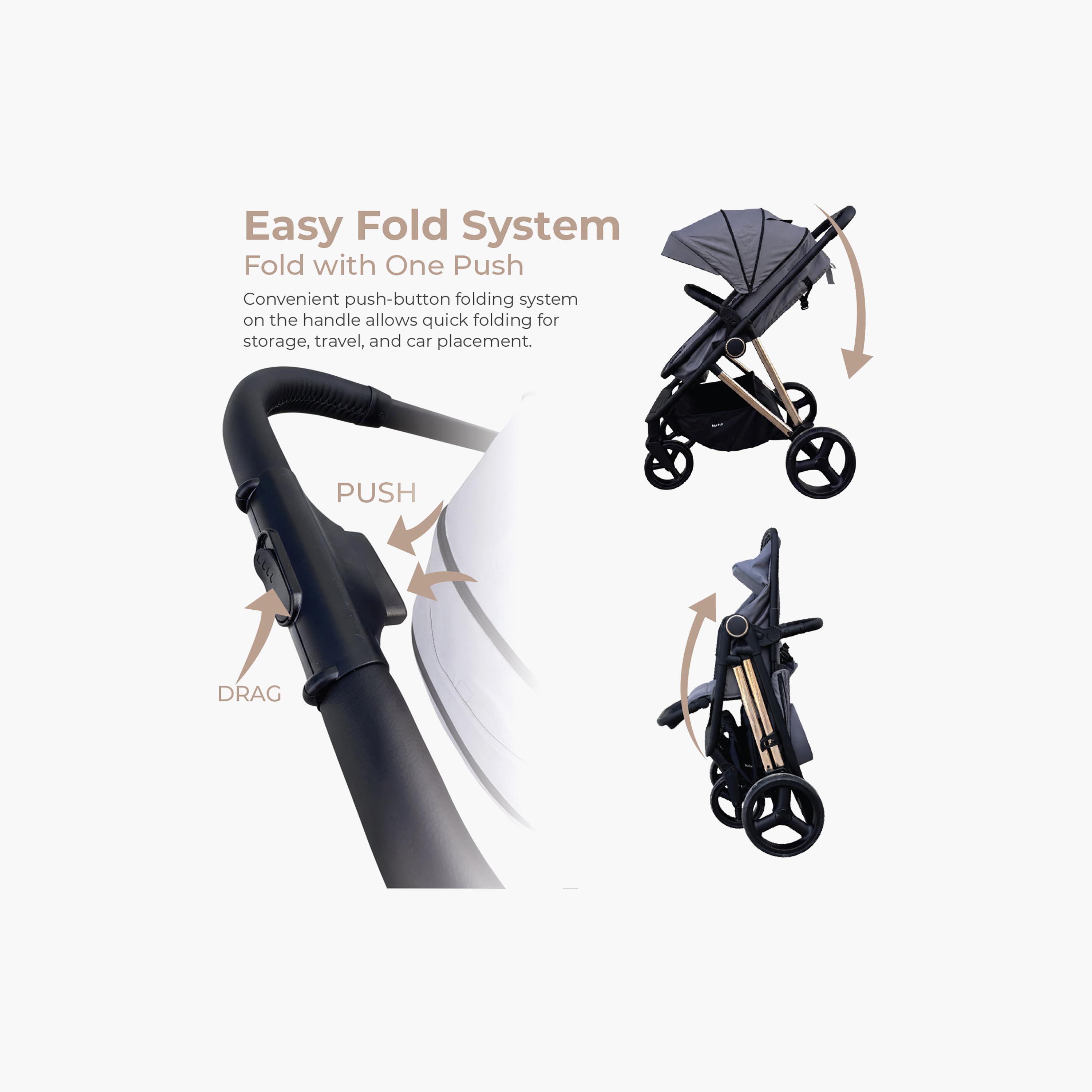 Nurtur 2-In-1 Foldable Pushchair Stroller-baby-gear-strollersandprams-strollers-image-17
