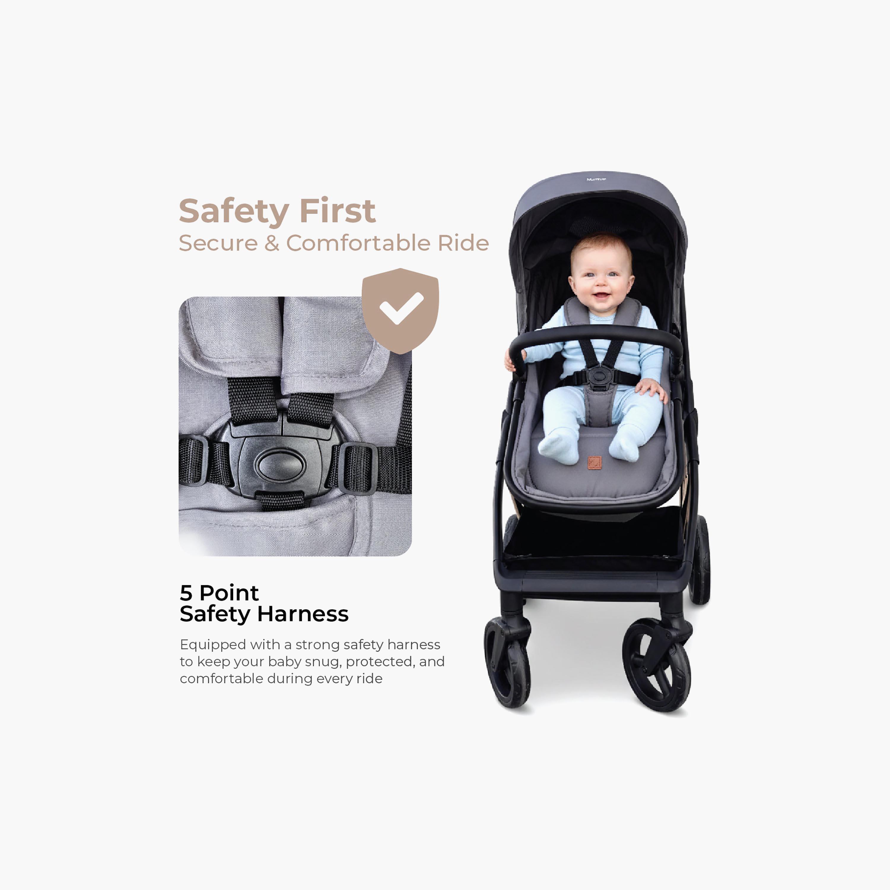 Nurtur 2-In-1 Foldable Pushchair Stroller-baby-gear-strollersandprams-strollers-image-18