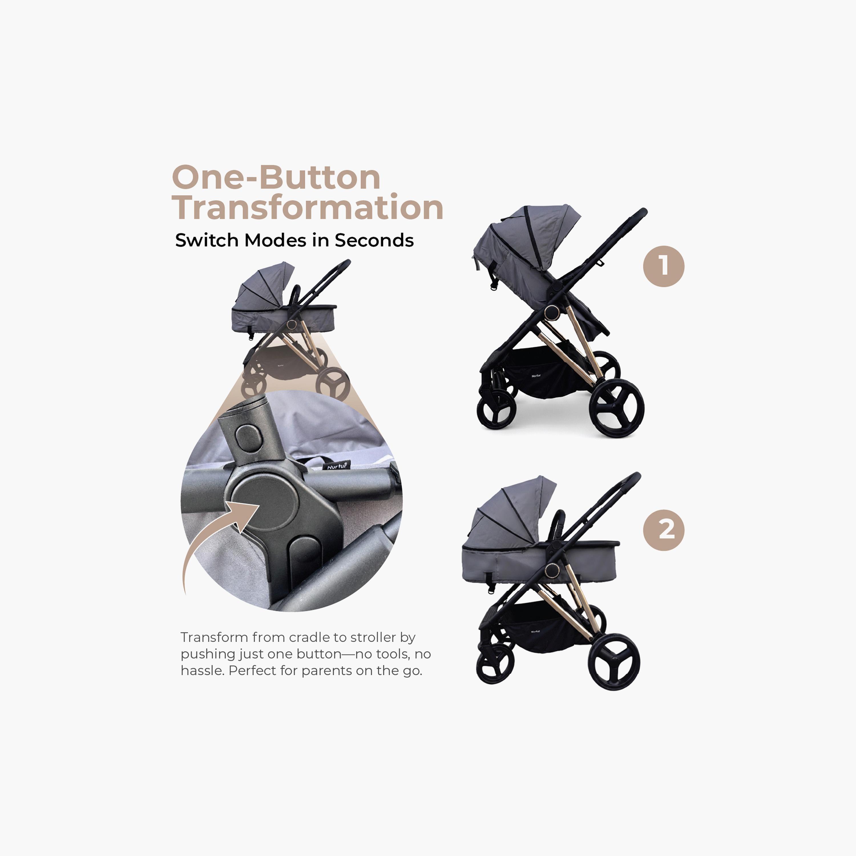 Nurtur 2-In-1 Foldable Pushchair Stroller-baby-gear-strollersandprams-strollers-image-22