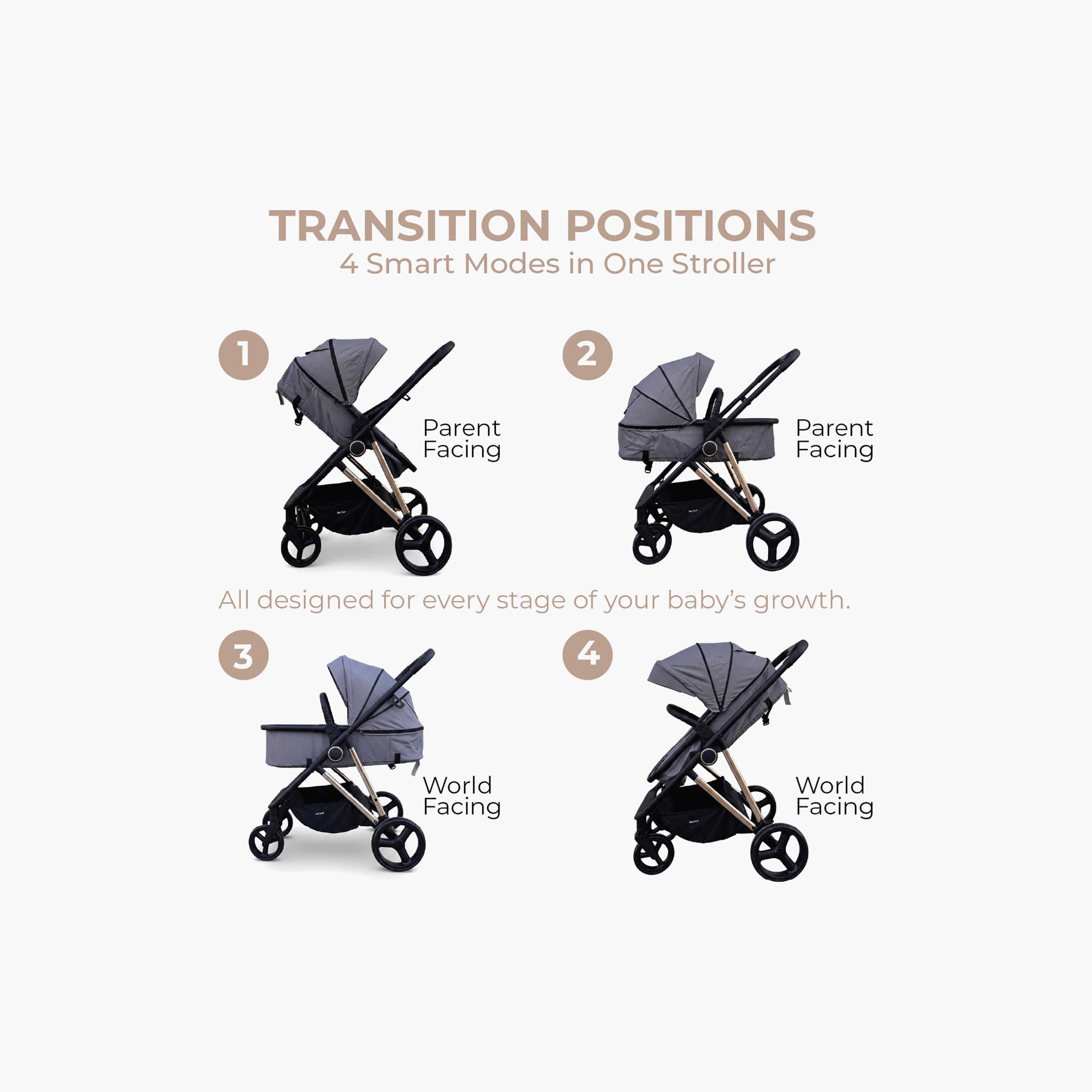 Nurtur 2-In-1 Foldable Pushchair Stroller-baby-gear-strollersandprams-strollers-image-5