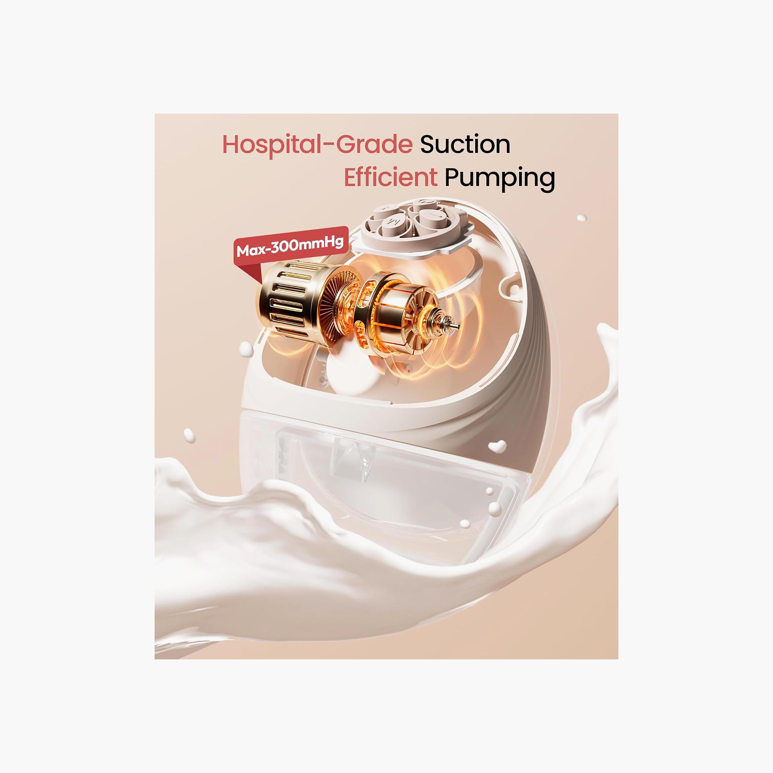 NCVI 360˚ Heated Breast Hands-Free Electric Breast Pump-baby-feeding-breastfeedingandcare-image-9