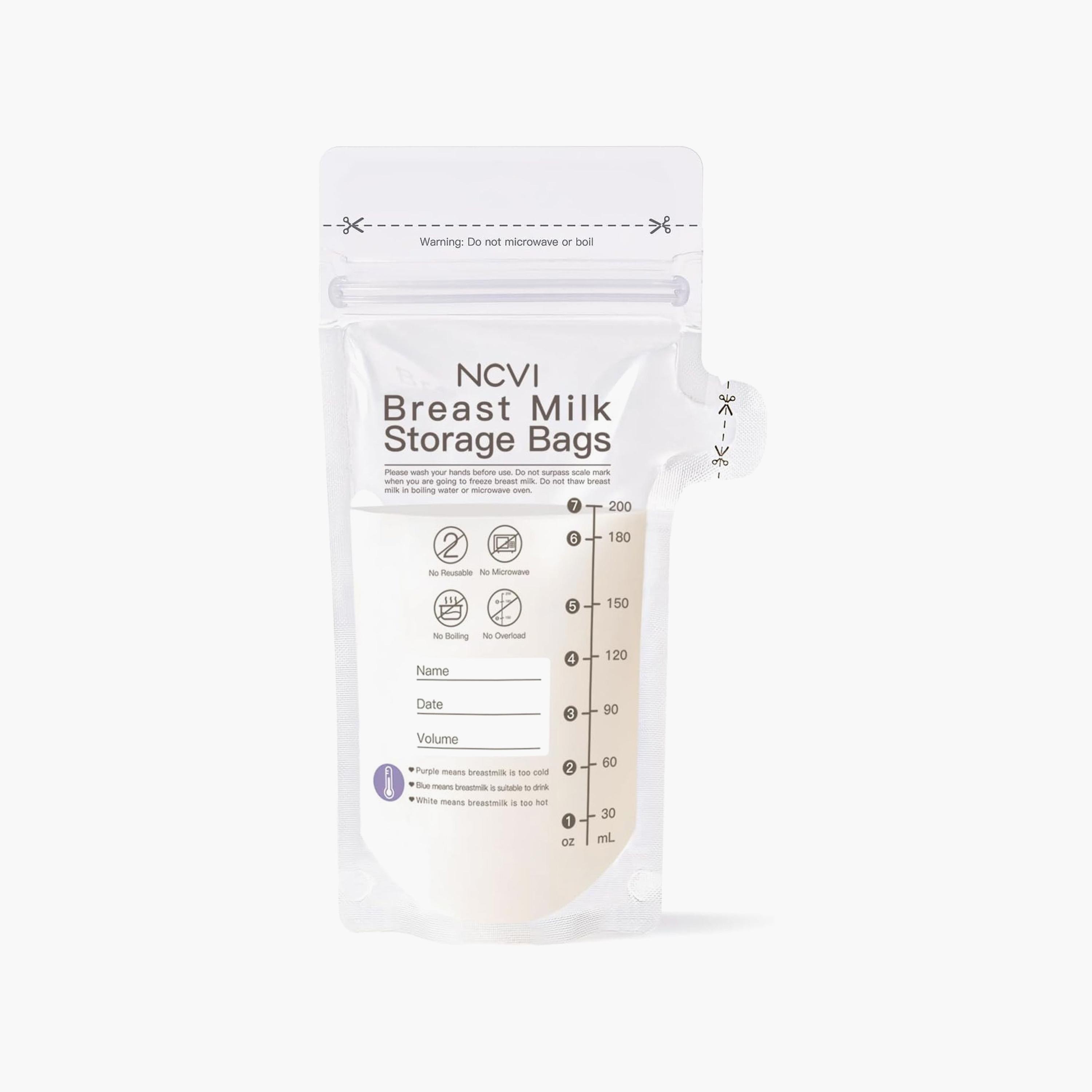 NCVI 120-Piece Easy Pour BPA Free Breastmilk Storage Bag Set-baby-feeding-accessories-image-1