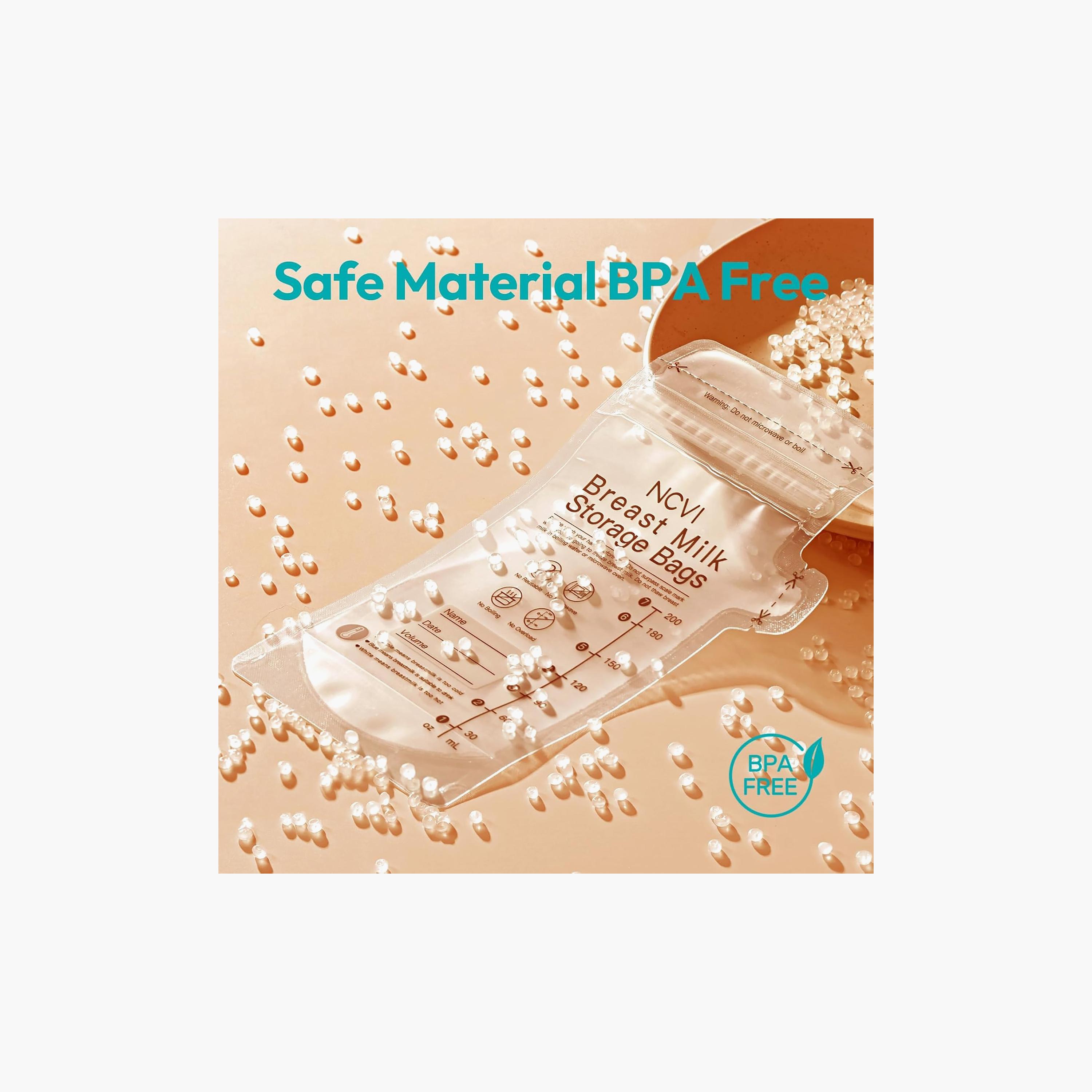 طقم أكياس تخزين حليب الأم خالية من BPA سهلة الصب مكون من 180 قطعة من ان سي في آي-baby-feeding-accessories-image-3