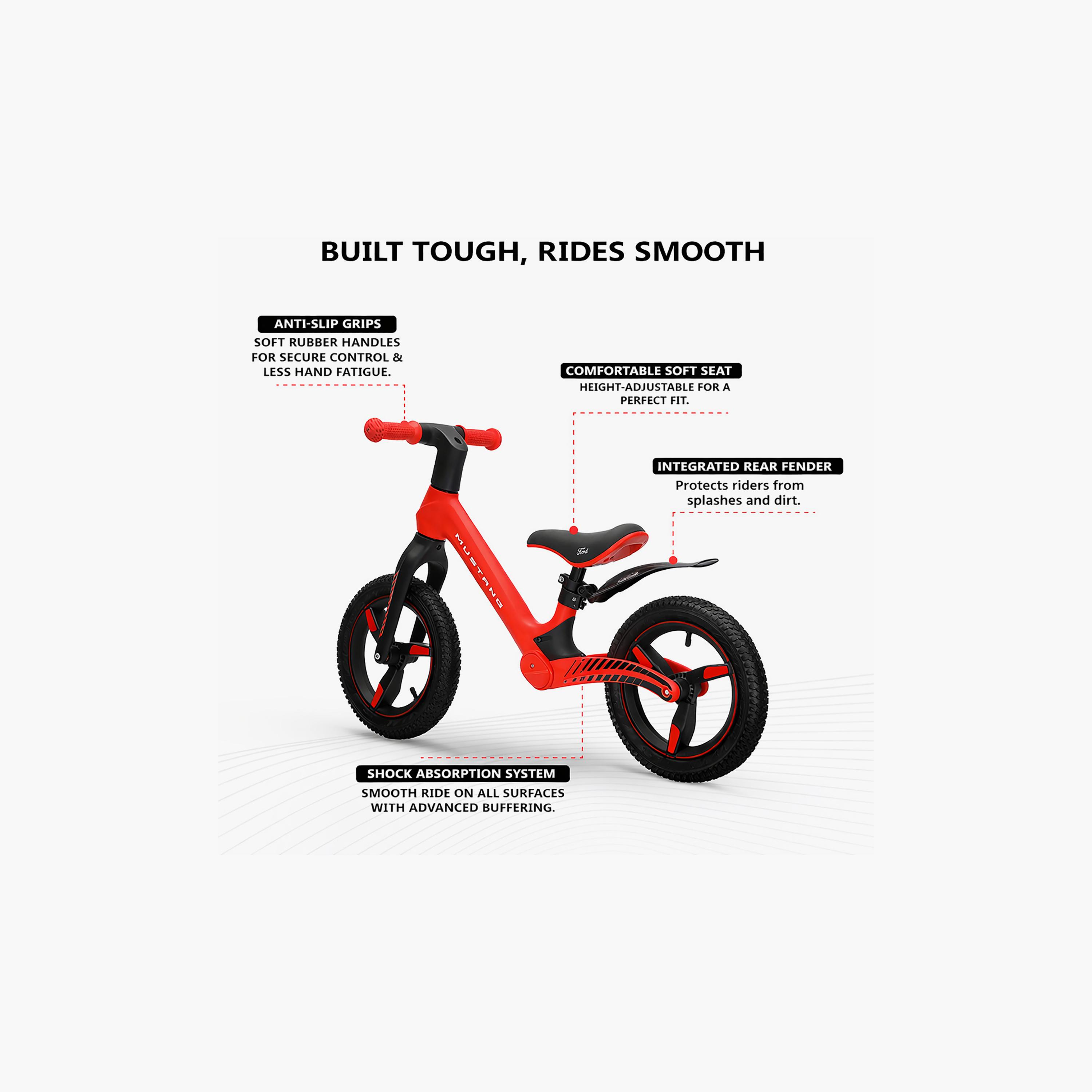 Ford Mustang Zoomer Bike with Adjustable Seat & Air Tyres - 3-6 Years-toys-outdoor-bikesandrideons-bikes-image-4