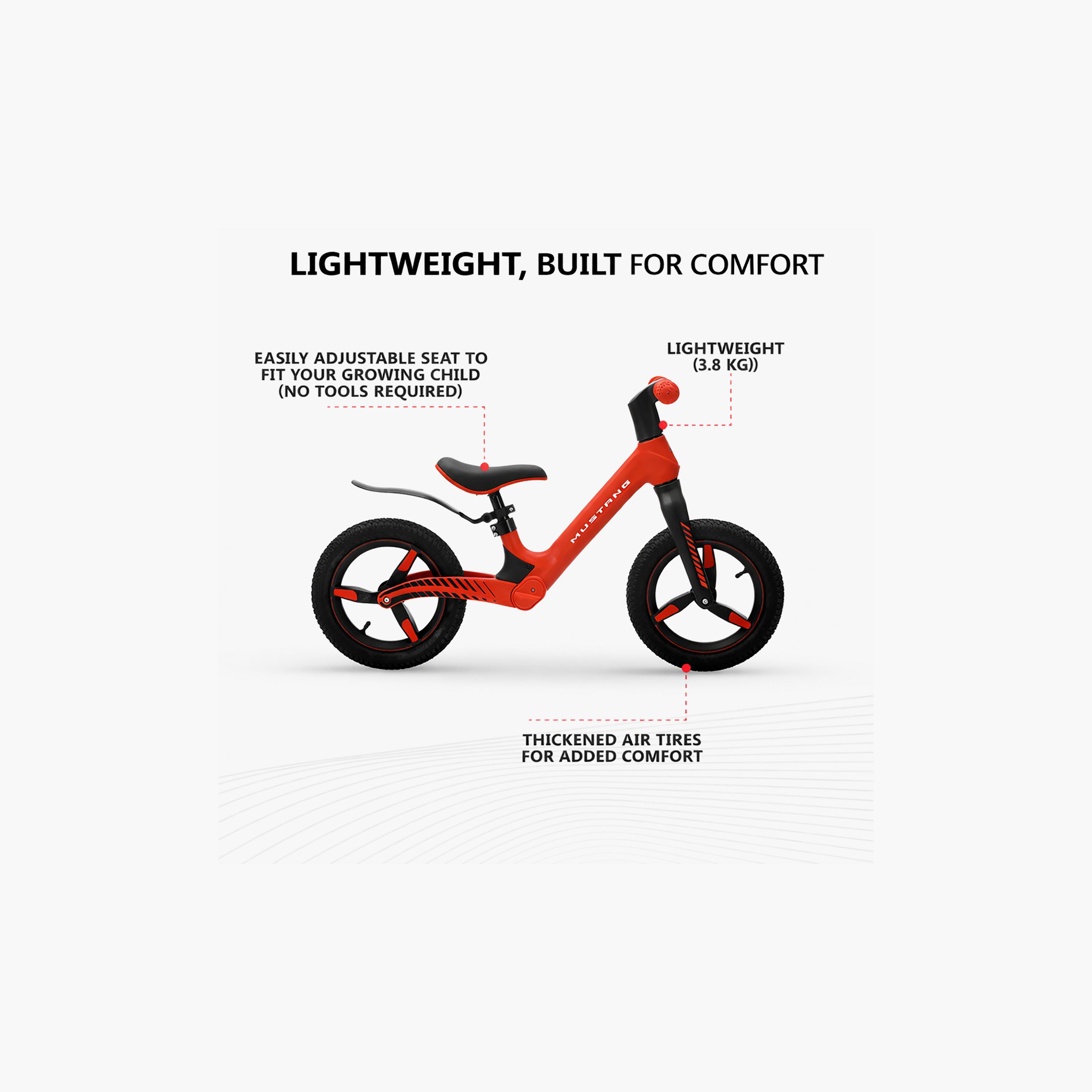 Ford Mustang Zoomer Bike with Adjustable Seat & Air Tyres - 3-6 Years-toys-outdoor-bikesandrideons-bikes-image-5