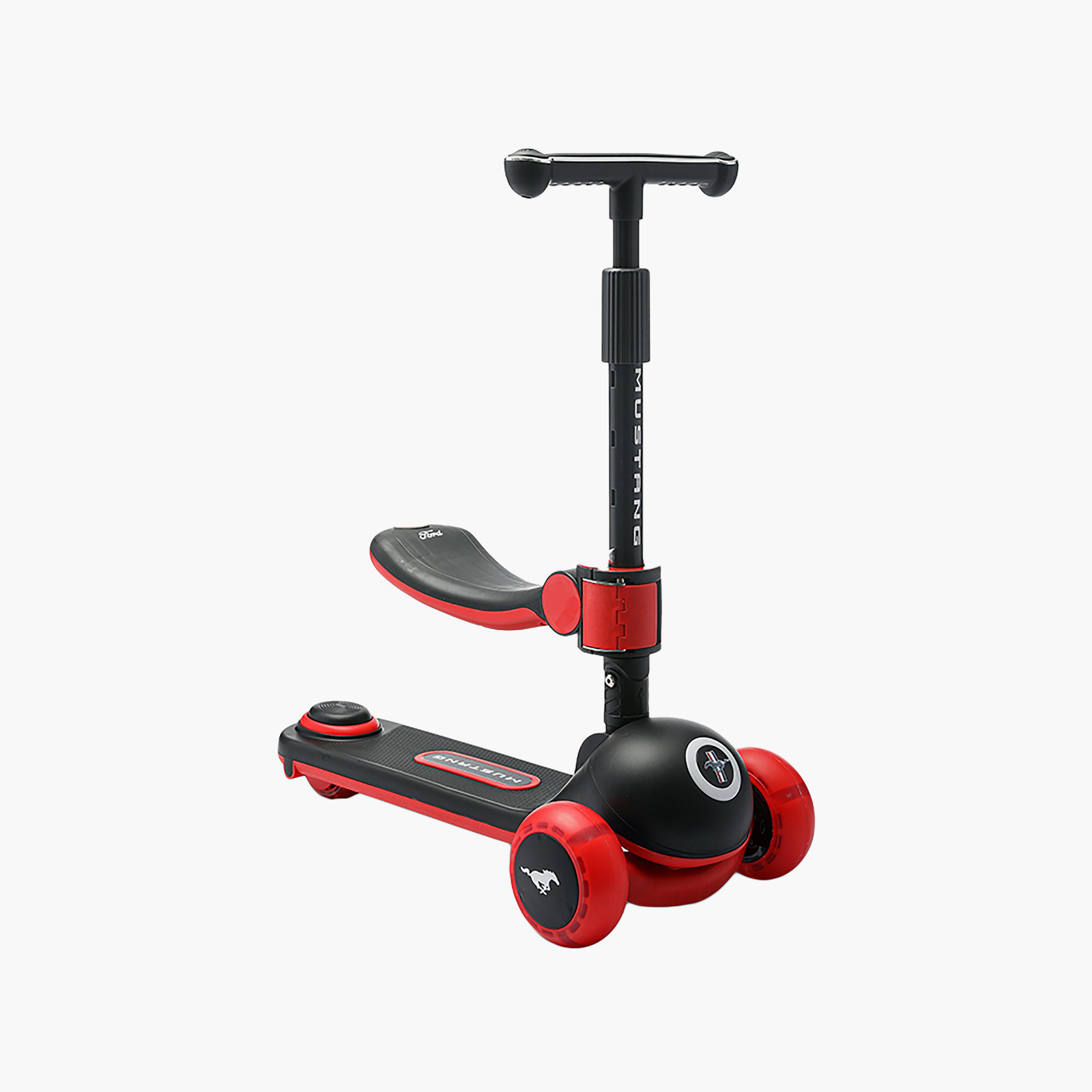 سكوتر فورد موستانج "جلايدر" مع مقعد للركوب وارتفاع قابل للتعديل - من 3-7 سنوات-toys-outdoor-scooters-image-1