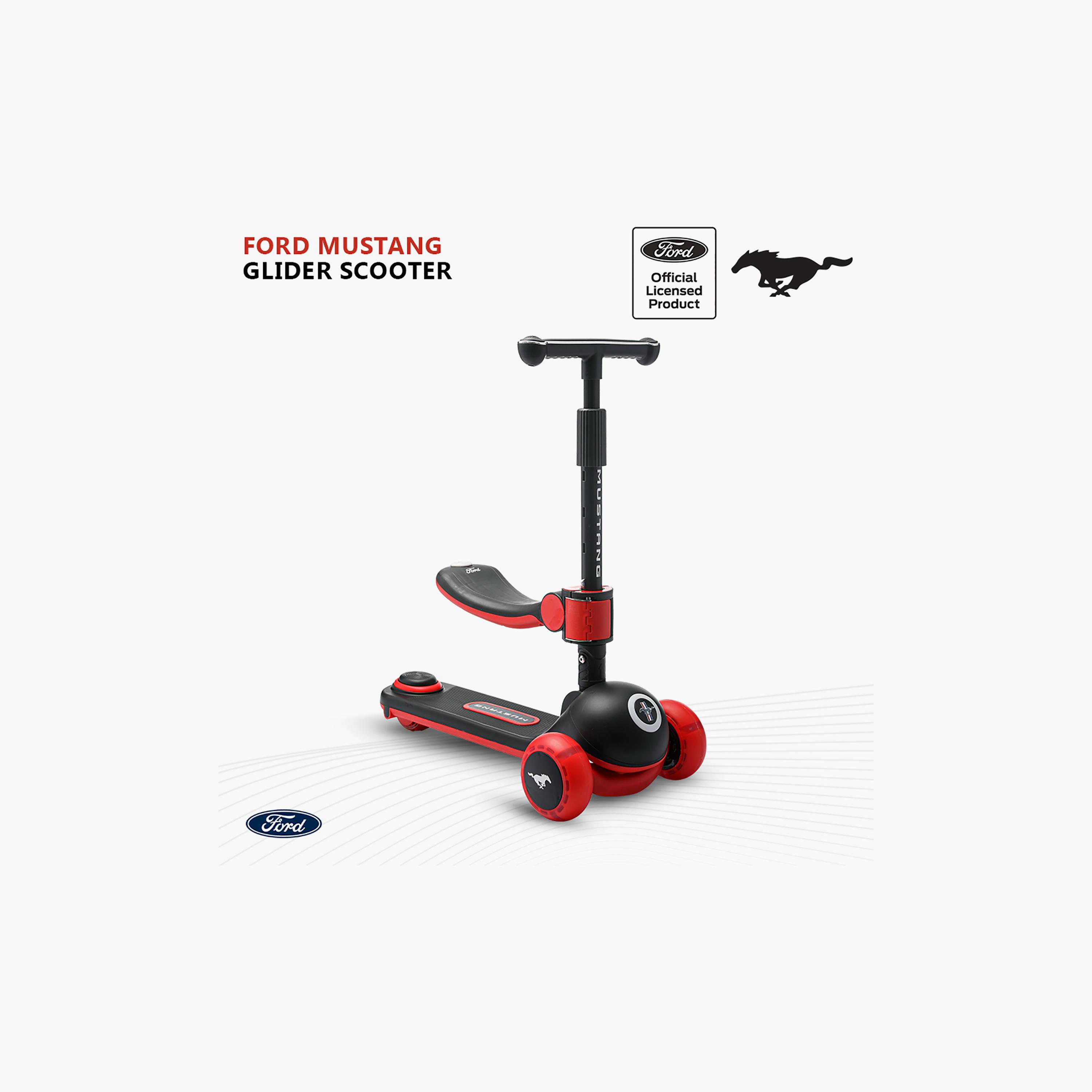 سكوتر فورد موستانج "جلايدر" مع مقعد للركوب وارتفاع قابل للتعديل - من 3-7 سنوات-toys-outdoor-scooters-image-2