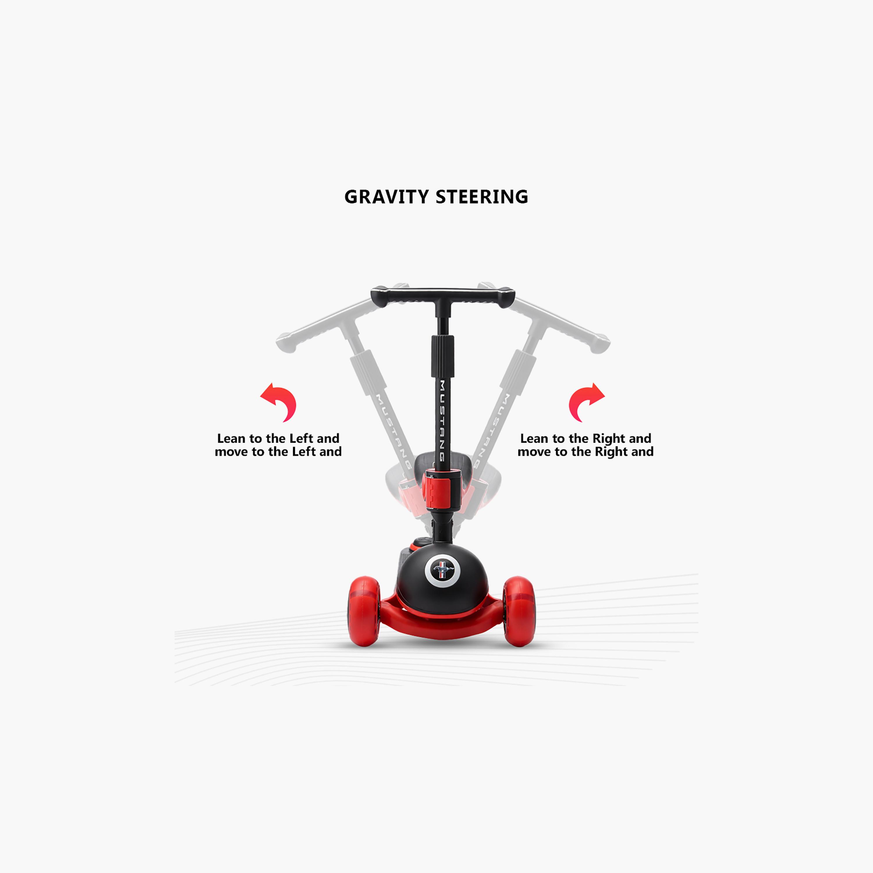 سكوتر فورد موستانج "جلايدر" مع مقعد للركوب وارتفاع قابل للتعديل - من 3-7 سنوات-toys-outdoor-scooters-image-4