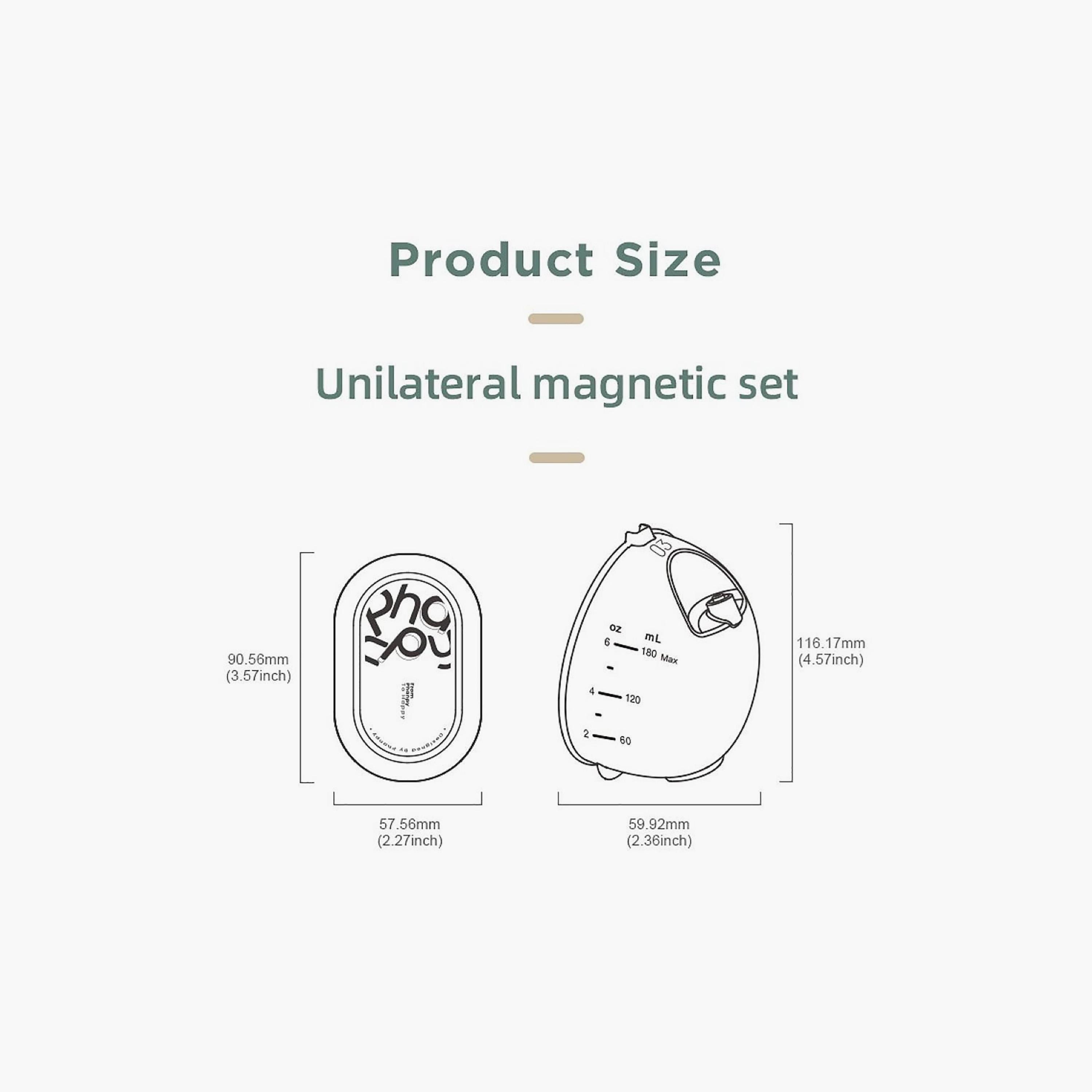 Phanpy E-Rosy S3 Hands-Free Magnetic Single Electric Breast Pump - 180 ml-baby-feeding-breastfeedingandcare-image-10