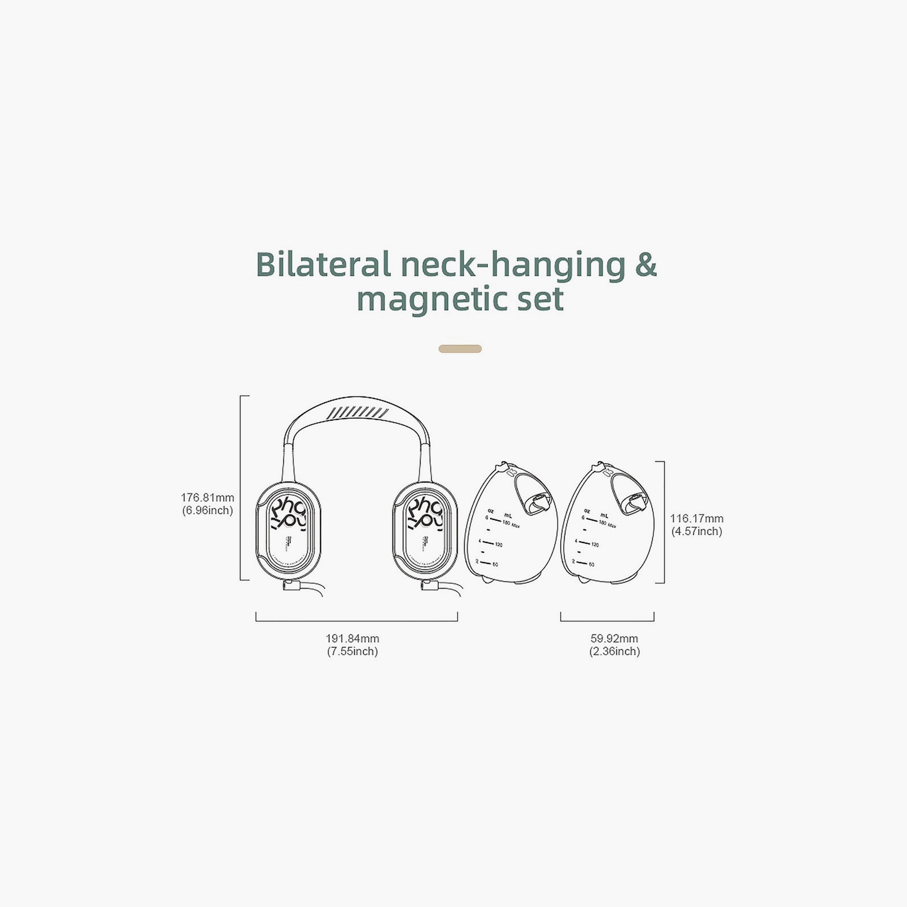 Phanpy E-Rosy S3 Hands-Free Double Electric Breast Pump - 180 ml-baby-feeding-breastfeedingandcare-image-11