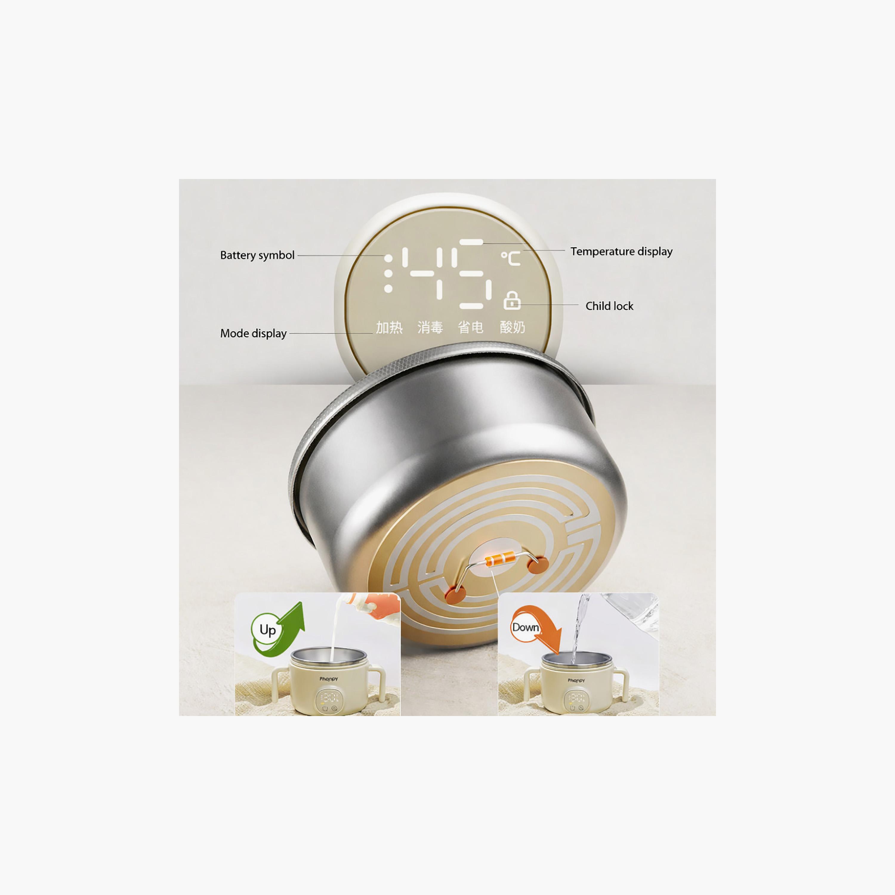 Phanpy Stainless Steel Smart Thermostatic Bowl with 4 Heating Modes - 400 ml-baby-feeding-mealtimeessentials-image-7