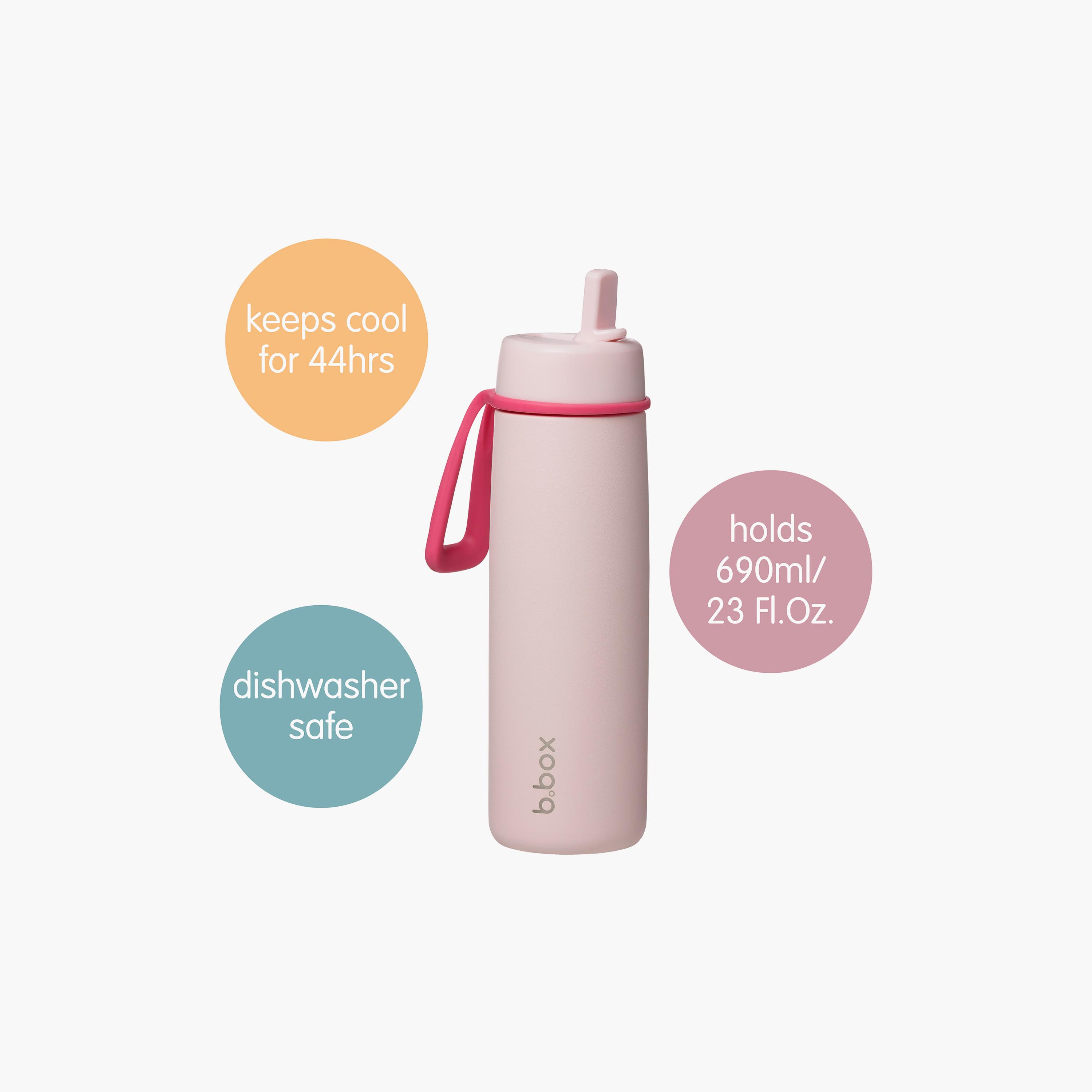 زجاجة مياه عازلة للحرارة بغطاء قلاب ومصاصة - 690 مل من بي.بوكس-baby-feeding-feedingbottles-bottlesandteats-image-2