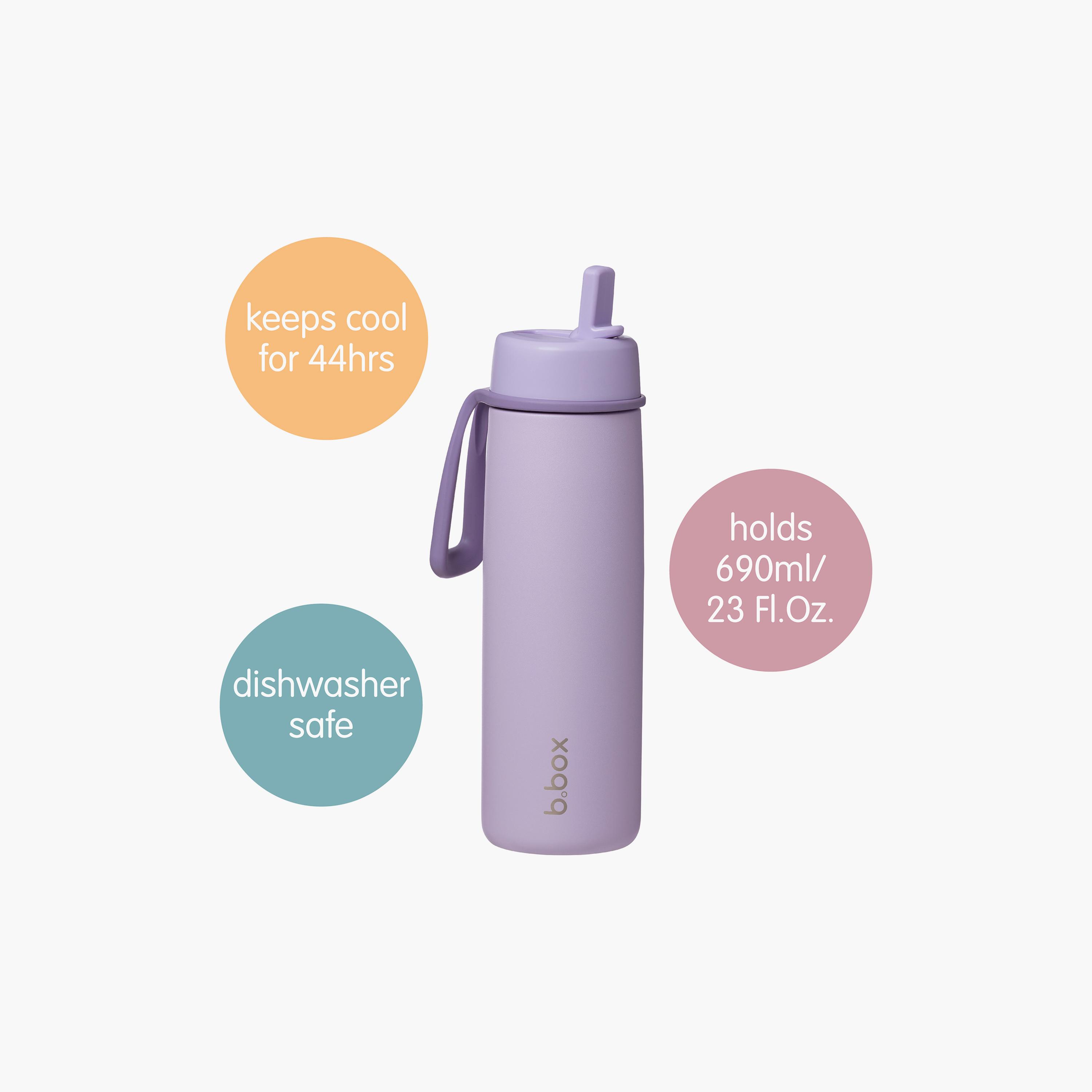 زجاجة مياه عازلة للحرارة بغطاء قلاب ومصاصة - 690 مل من بي.بوكس-baby-feeding-feedingbottles-bottlesandteats-image-8