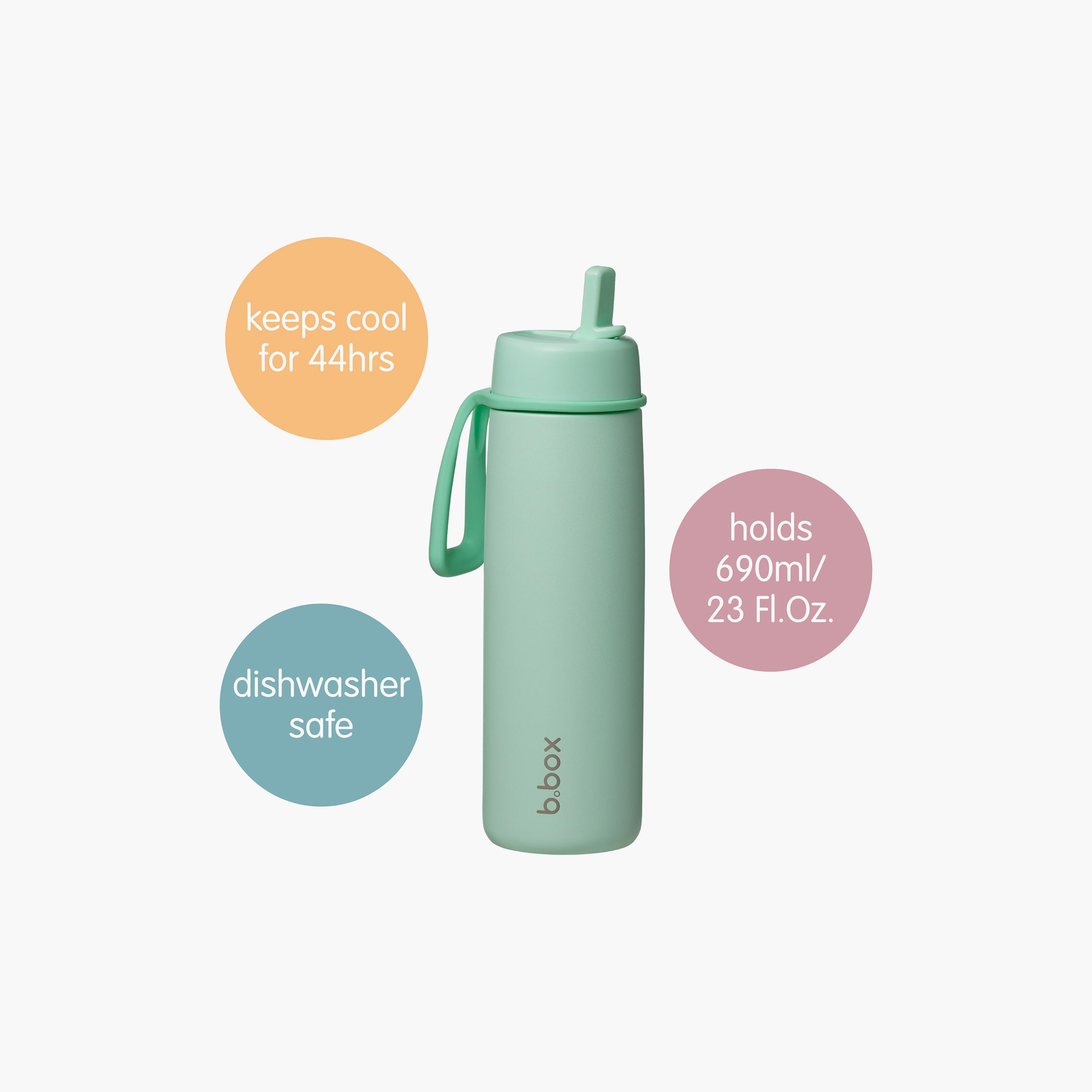 زجاجة مياه عازلة للحرارة بغطاء قلاب ومصاصة - 690 مل من بي.بوكس-baby-feeding-feedingbottles-bottlesandteats-image-14
