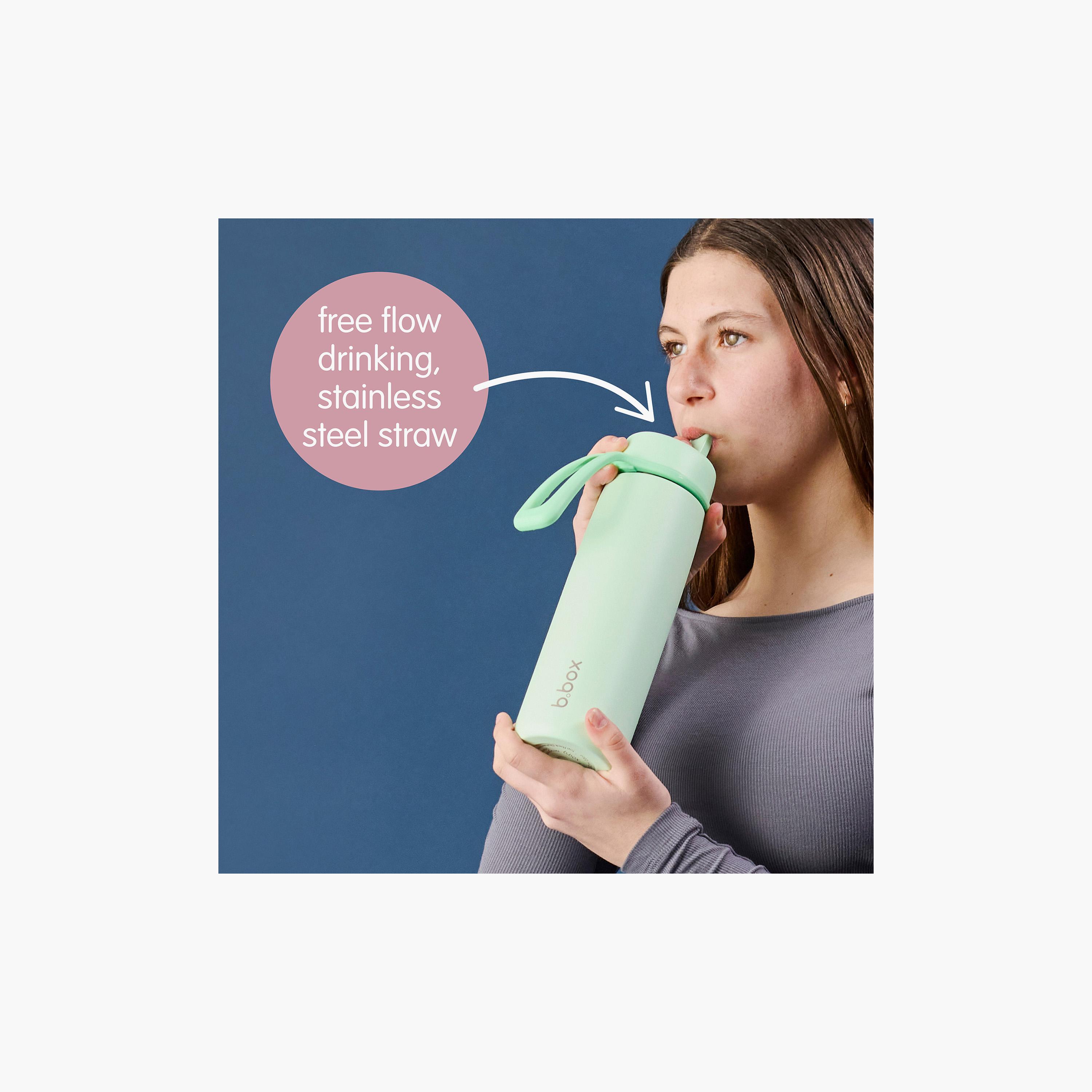 زجاجة مياه عازلة للحرارة بغطاء قلاب ومصاصة - 690 مل من بي.بوكس-baby-feeding-feedingbottles-bottlesandteats-image-23