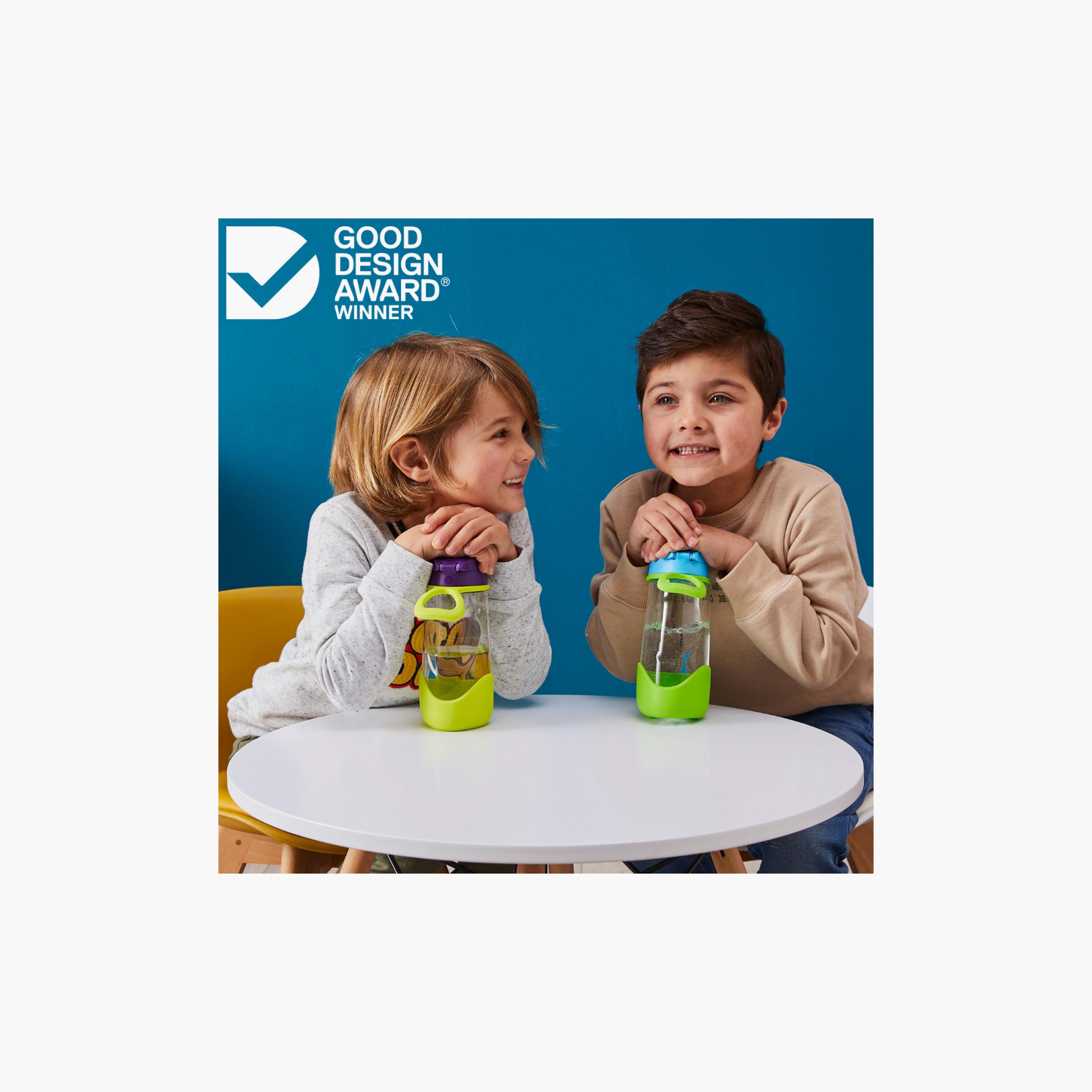 زجاجة مياه رياضية عازلة للحرارة مع فوهة ومصاصة - 450 مل من بي.بوكس-school-waterbottles-image-3