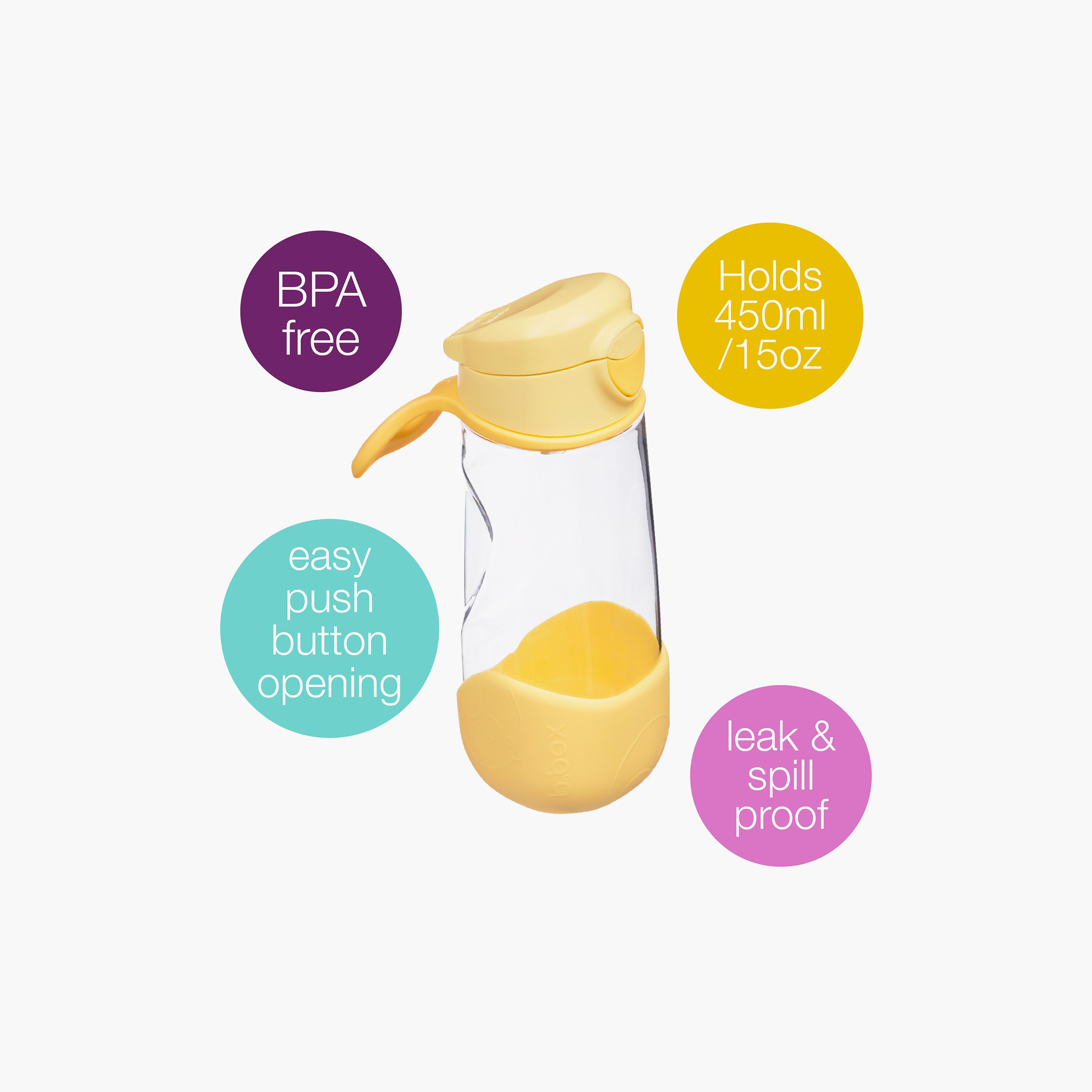 زجاجة مياه رياضية عازلة للحرارة مع فوهة ومصاصة - 450 مل من بي.بوكس-school-waterbottles-image-9