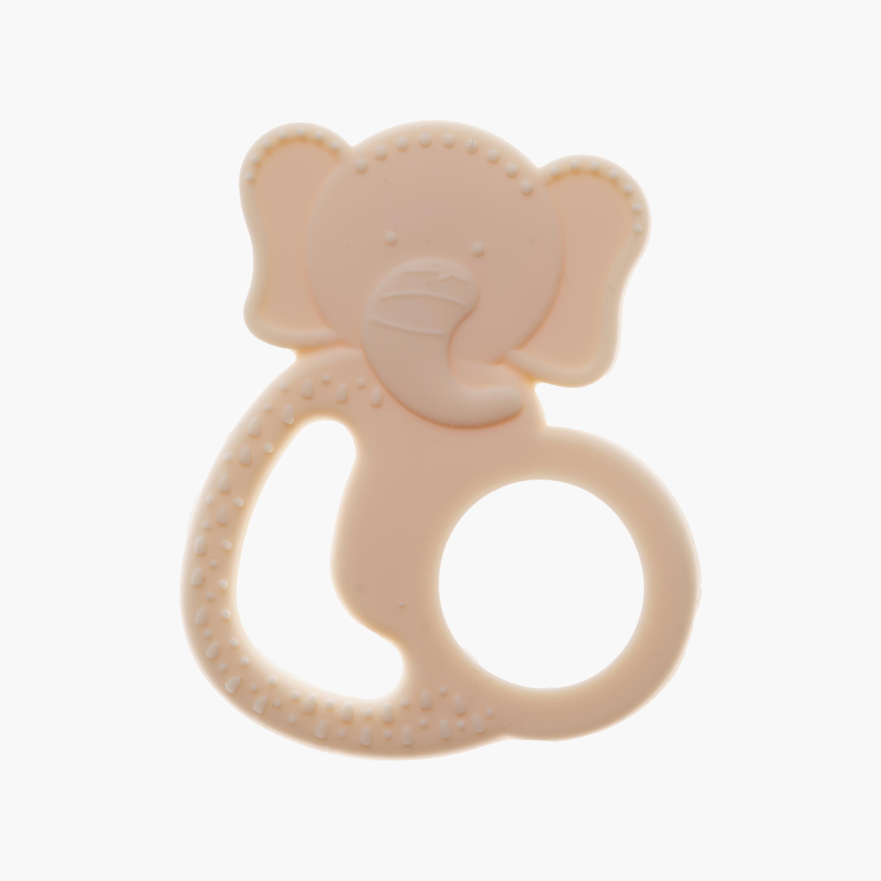 Babyjem Silicon Elephant Teether-baby-feeding-teethers-image-1