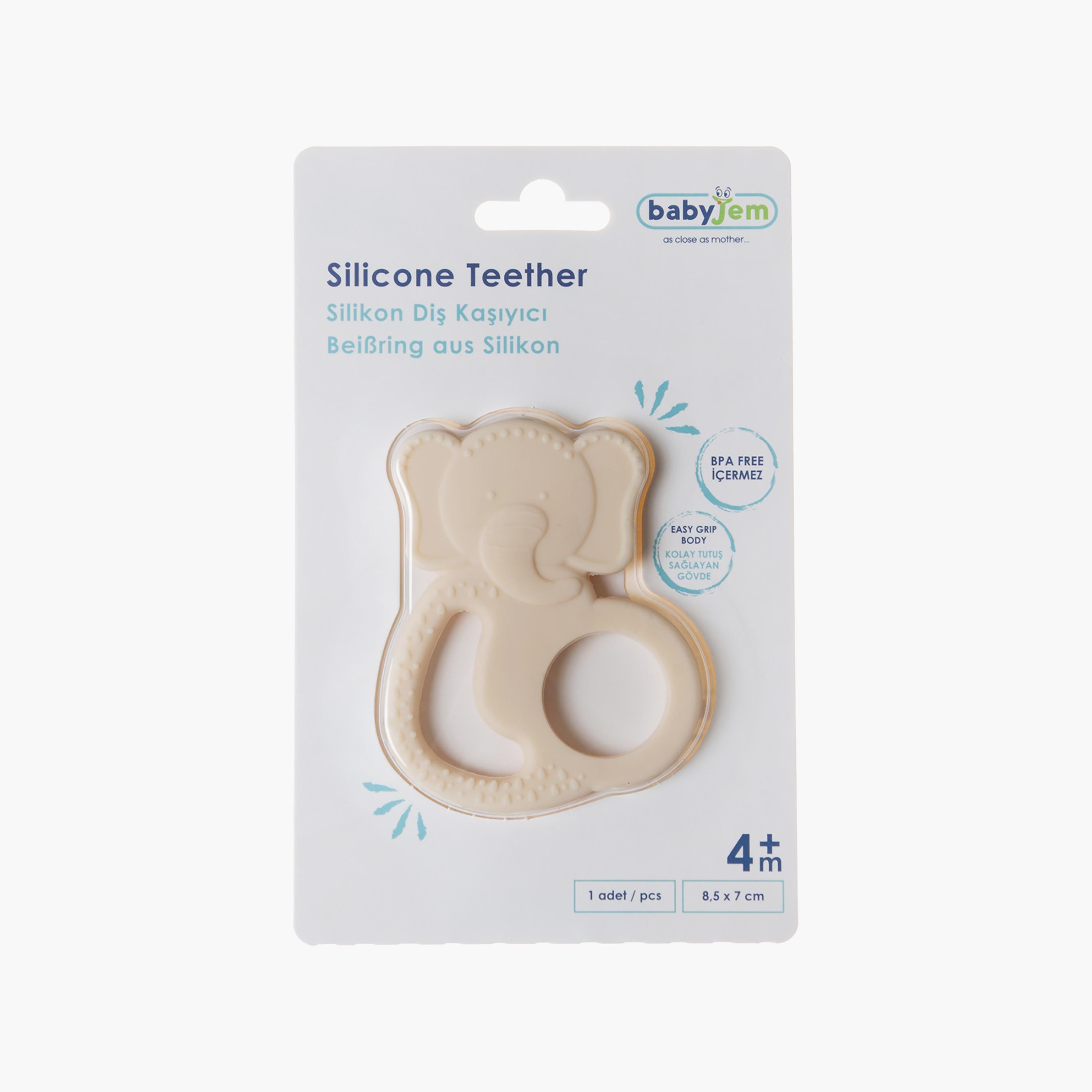 Babyjem Silicon Elephant Teether-baby-feeding-teethers-image-6
