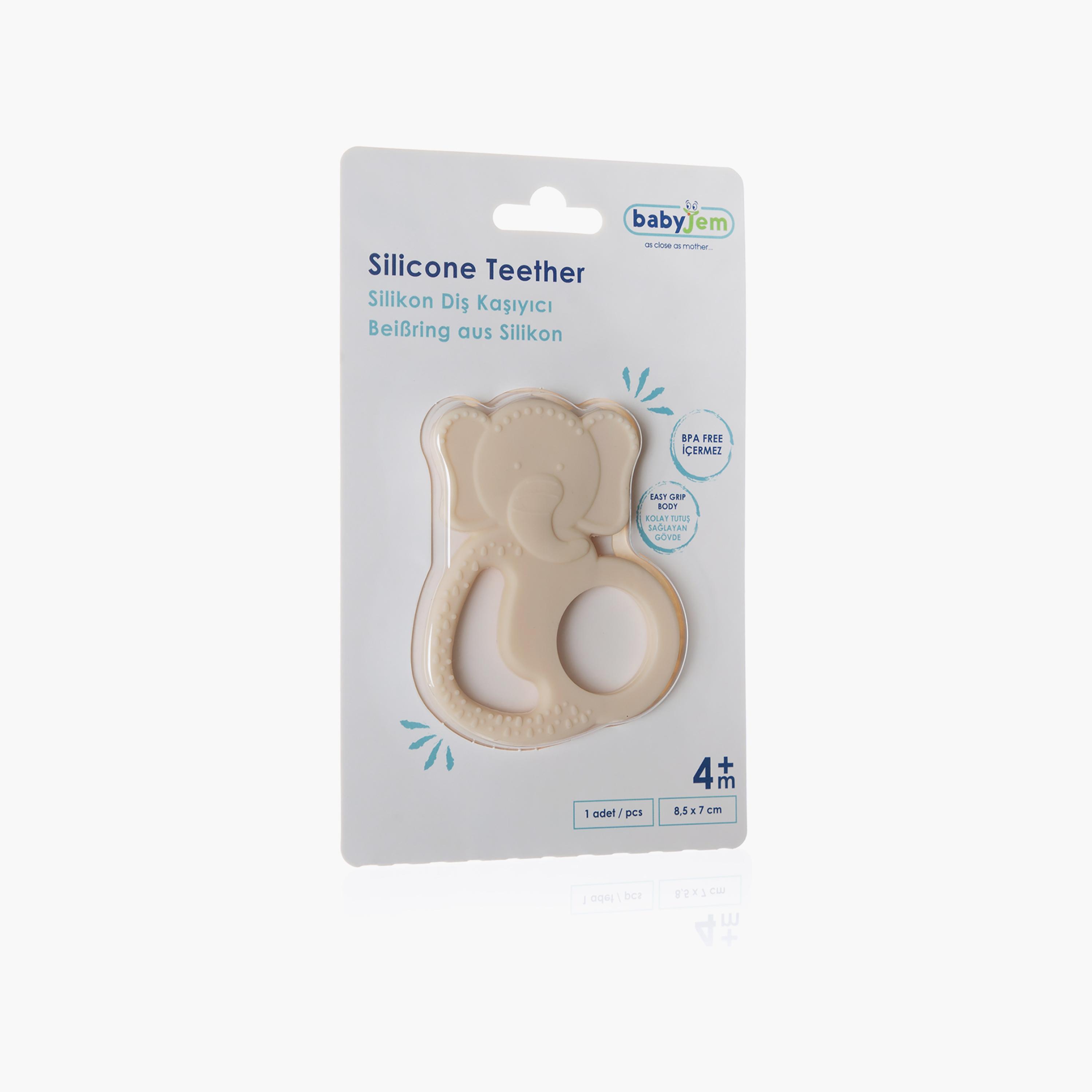 Babyjem Silicon Elephant Teether-baby-feeding-teethers-image-7